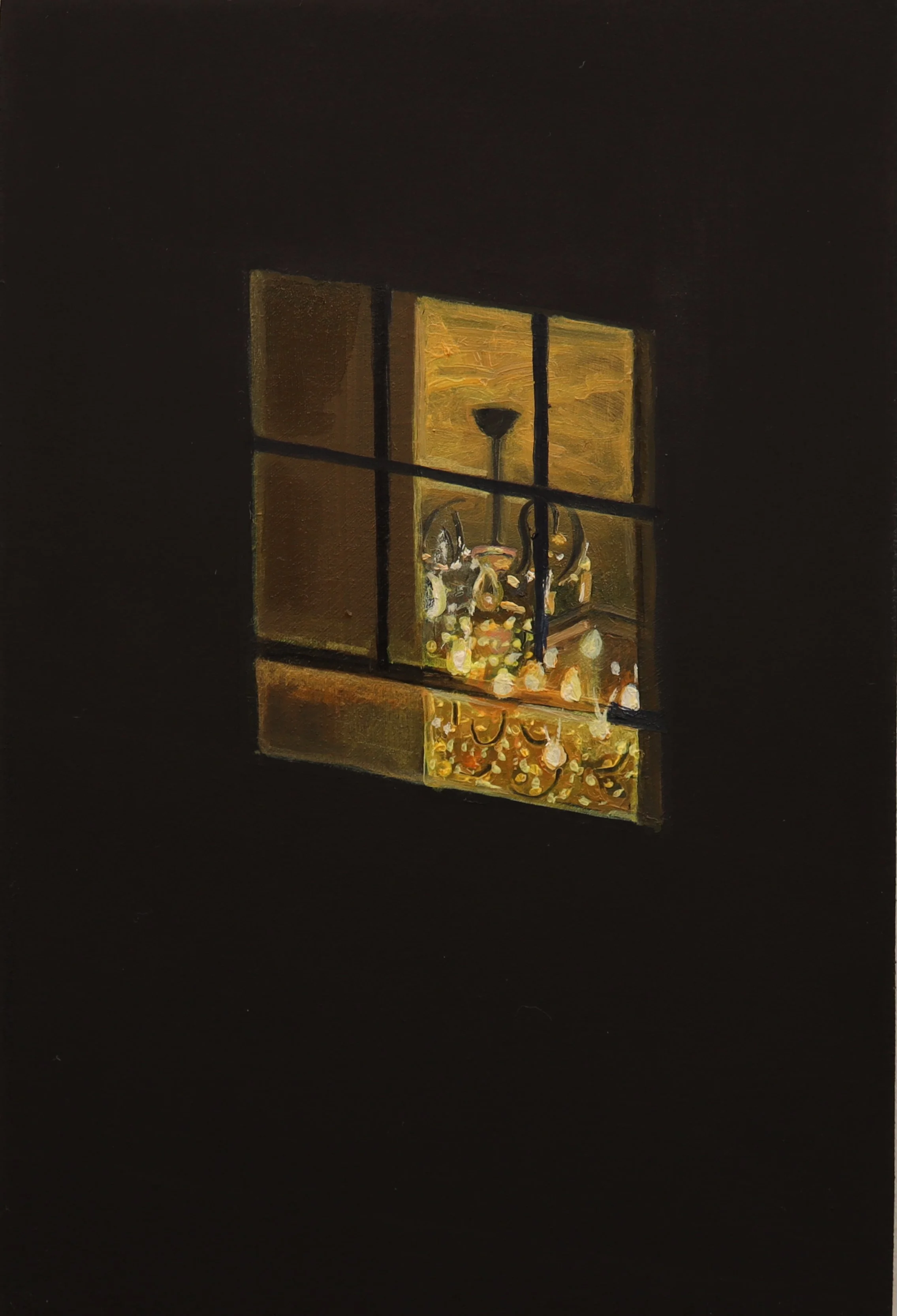 05.02.2025, Ocean Ave., Asbury Park, 2025, oil on wood panel, 4 x 6 inches