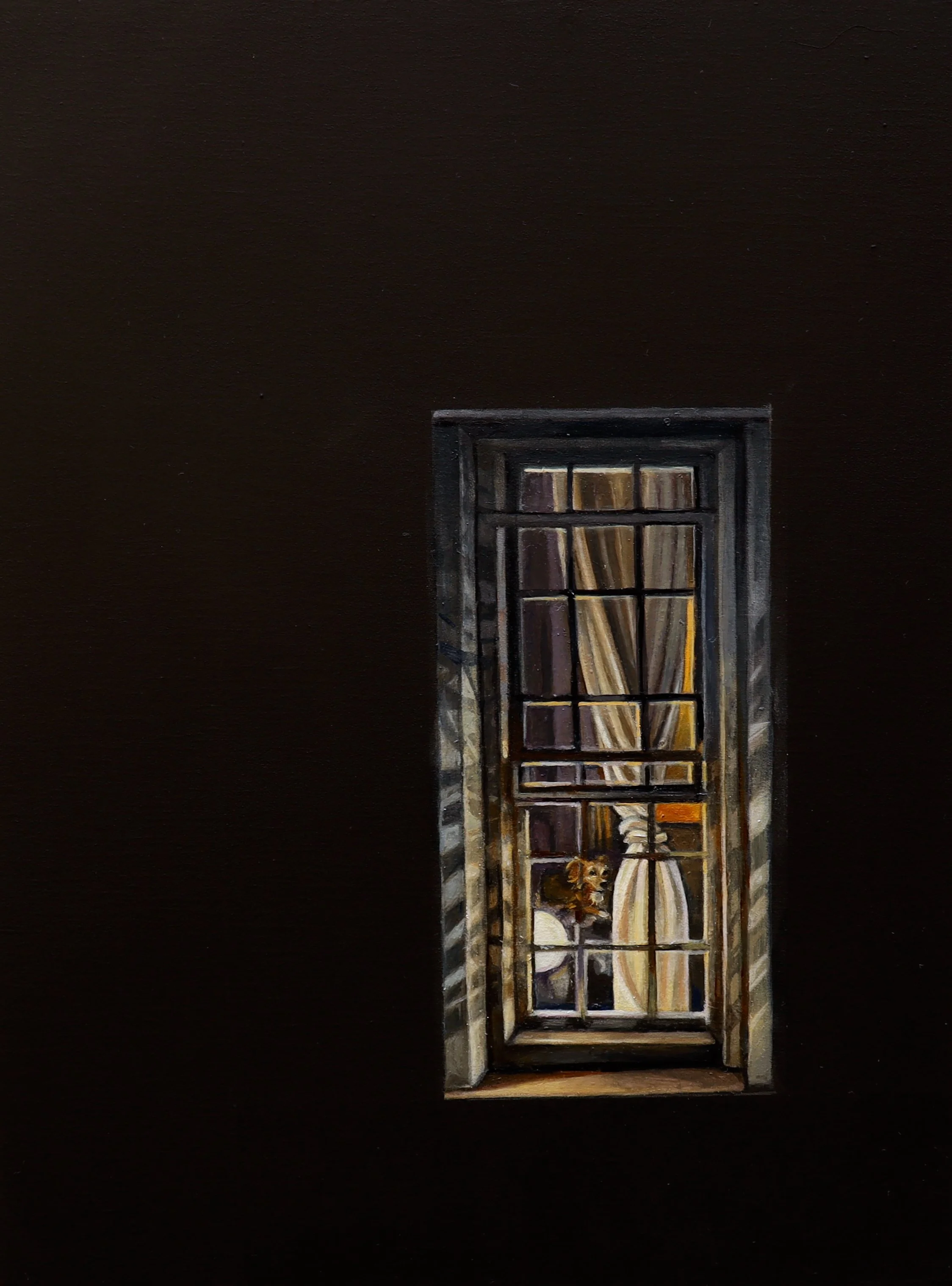 Cindy's Friend, 2025, oil on wood panel, 9 x 12 inches