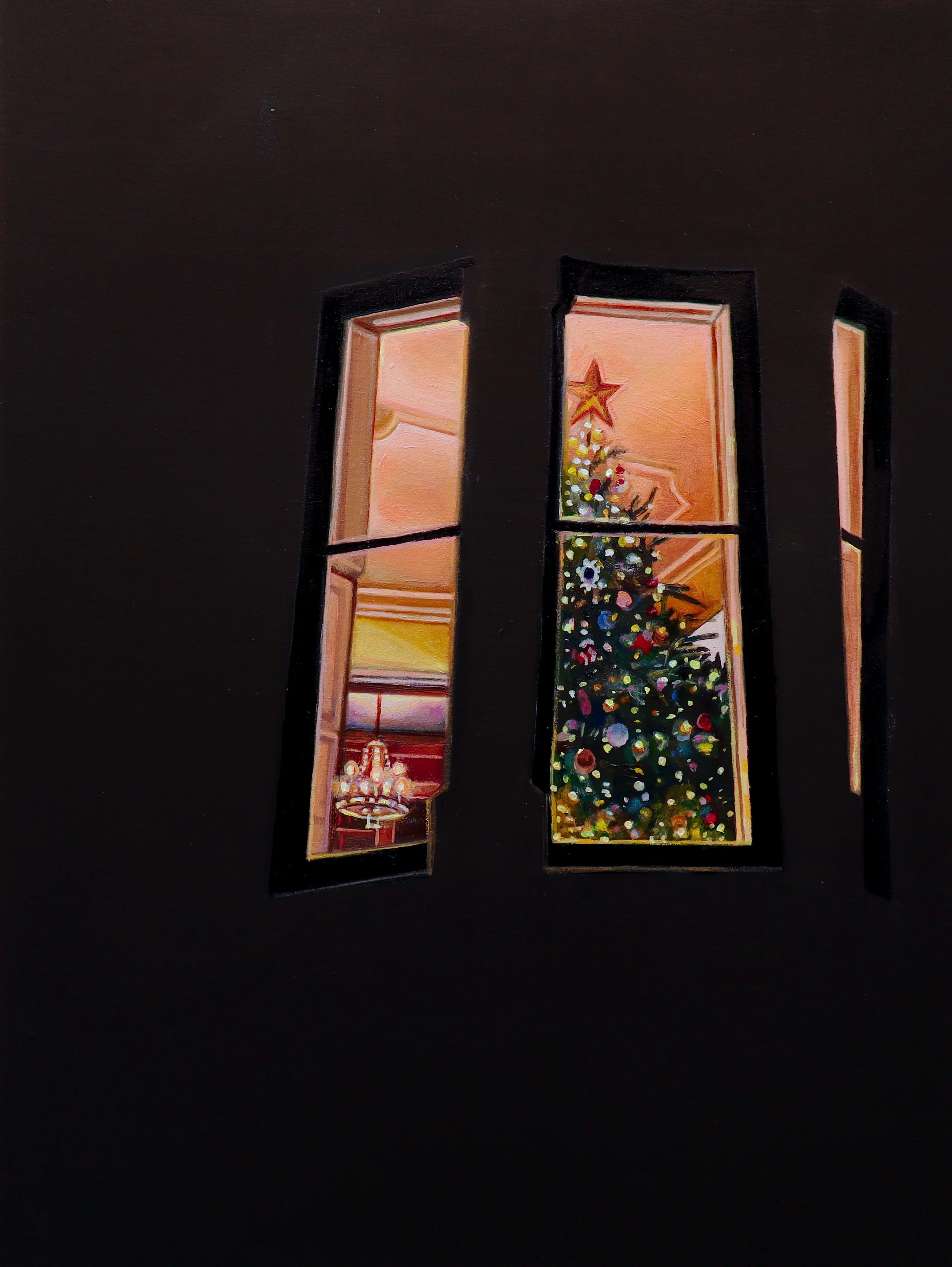 12.17.2024, Gold Coast, Chicago, 2025, oil on wood panel, 9 x 12 inches.jpeg