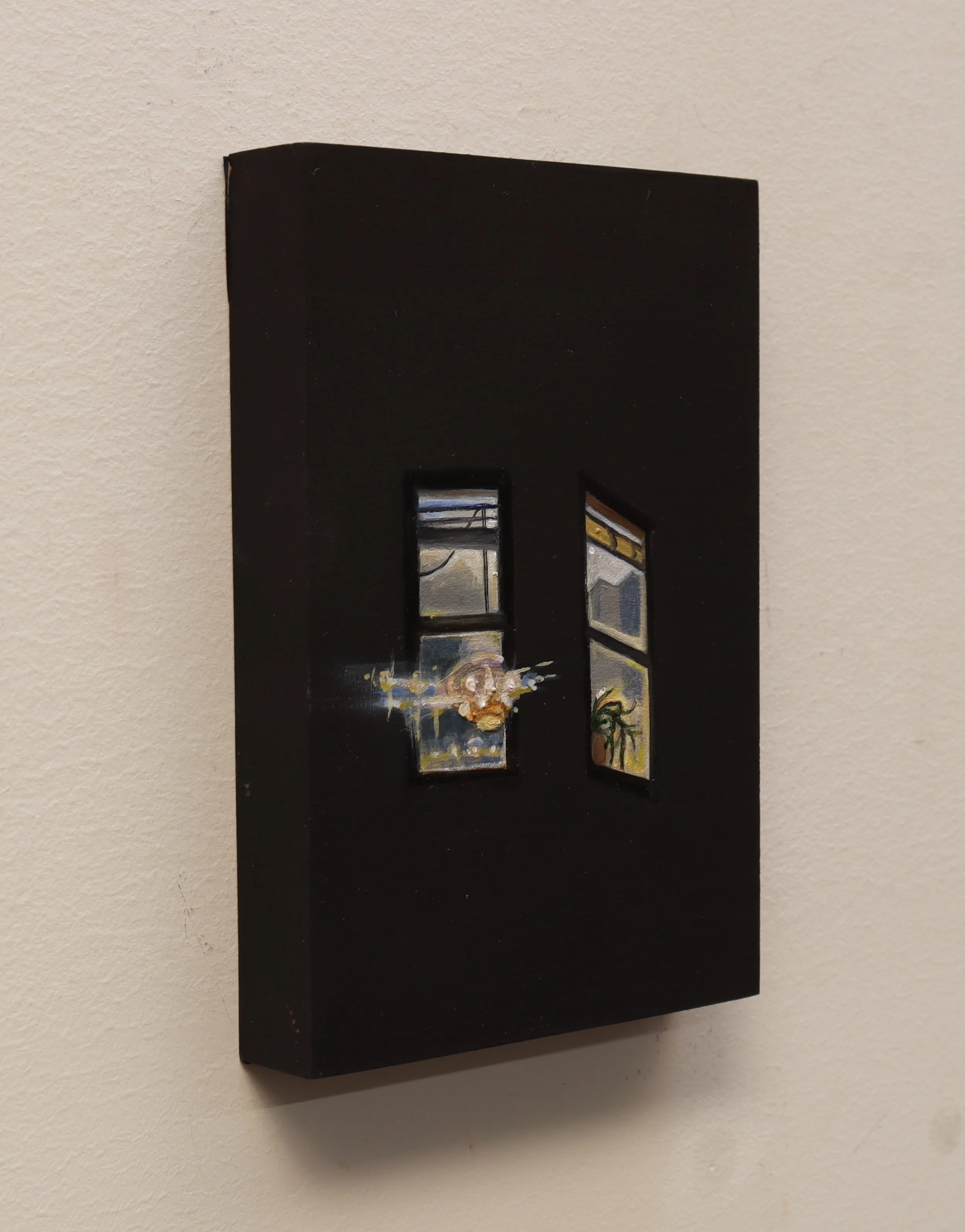 03.01.2025, Chicago- Lincoln Park, 2025 oil on wood panel 4 x 6 inches_ Detail 02.jpeg