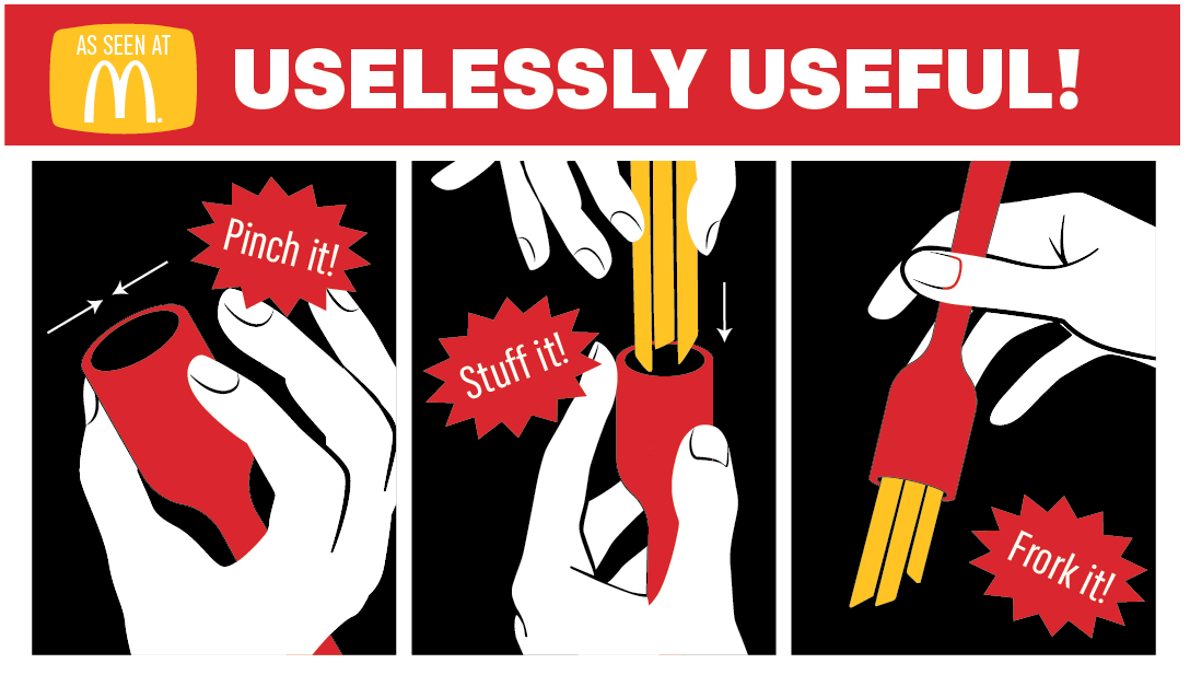 How-to card inserted with every Frork