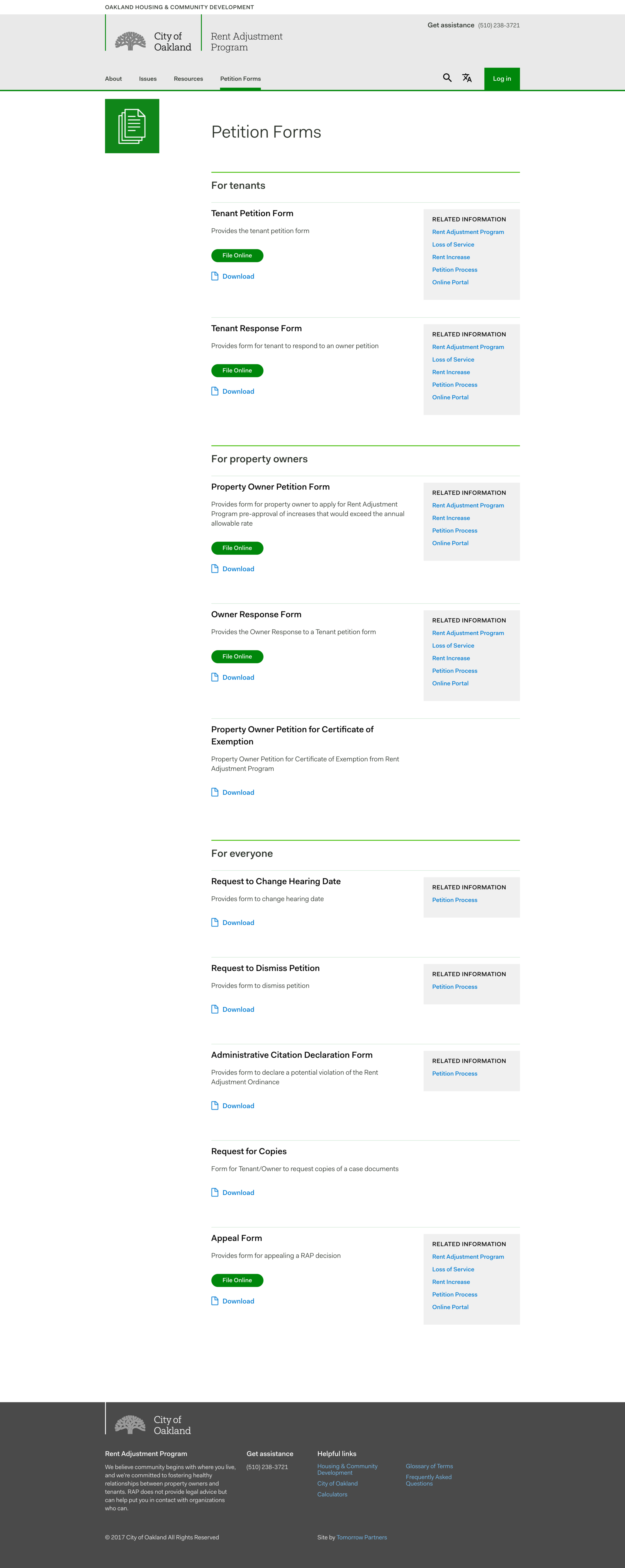 Petition Forms – City of Oakland Rent Adjustment
Program.png