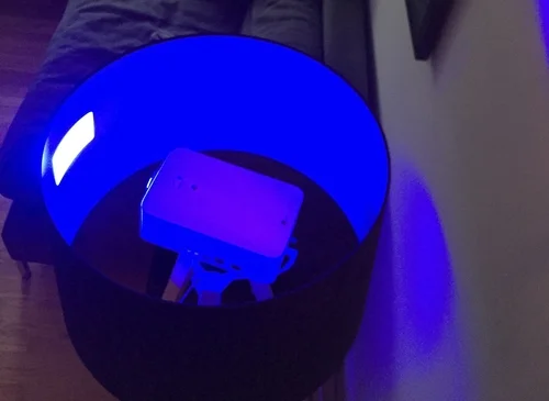  Tripod base modified to host projector 