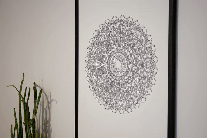 GABRIEL DUNNEQUASICRYSTAL MANDALA  Digital Projection on Archival Paper