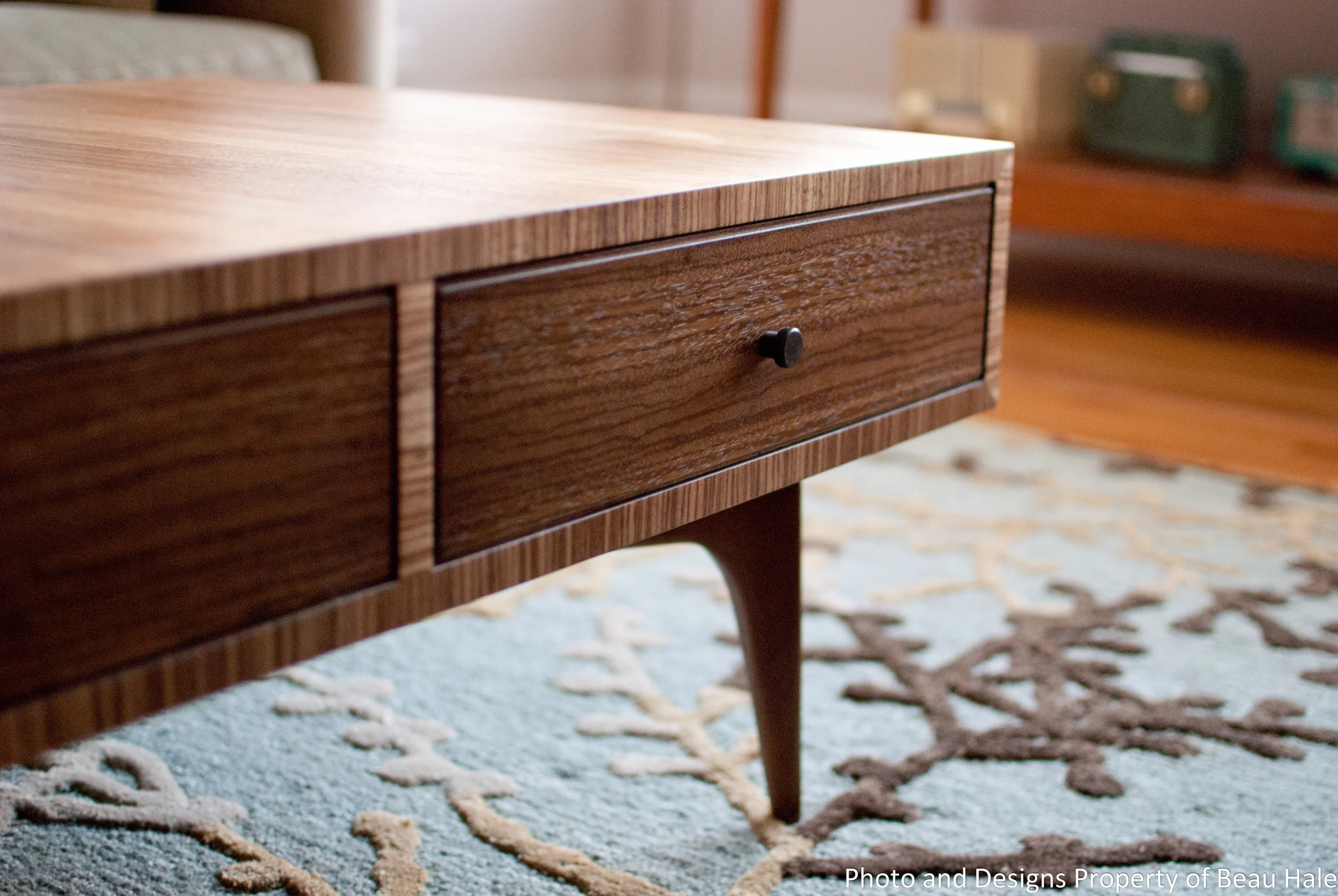 ZEBRAWOOD COFFEE TABLE