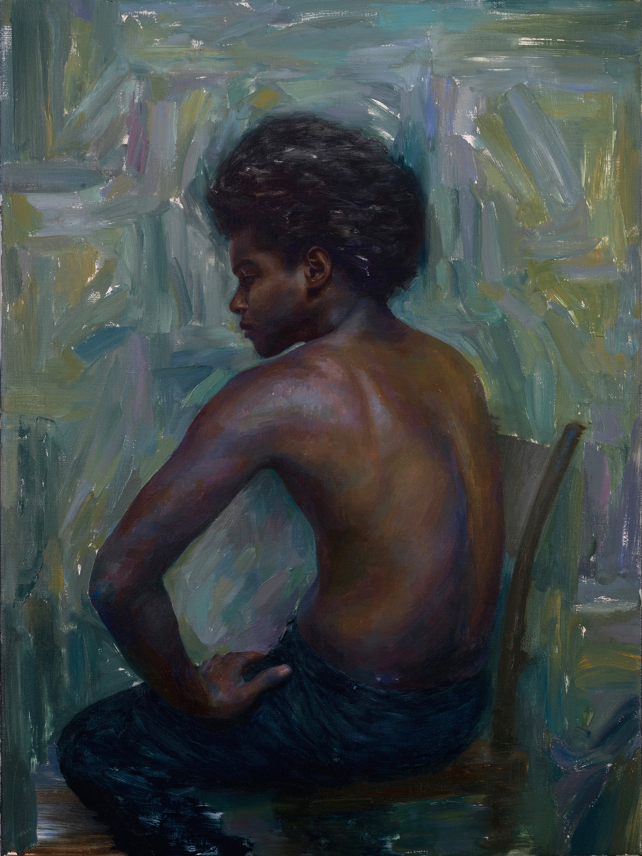 Irvin Rodriguez | A Clean Slate, Ode to Private Gordon 1863 | Oil on Linen | 32 x 24 inches or 81 ¼ x 61 cm