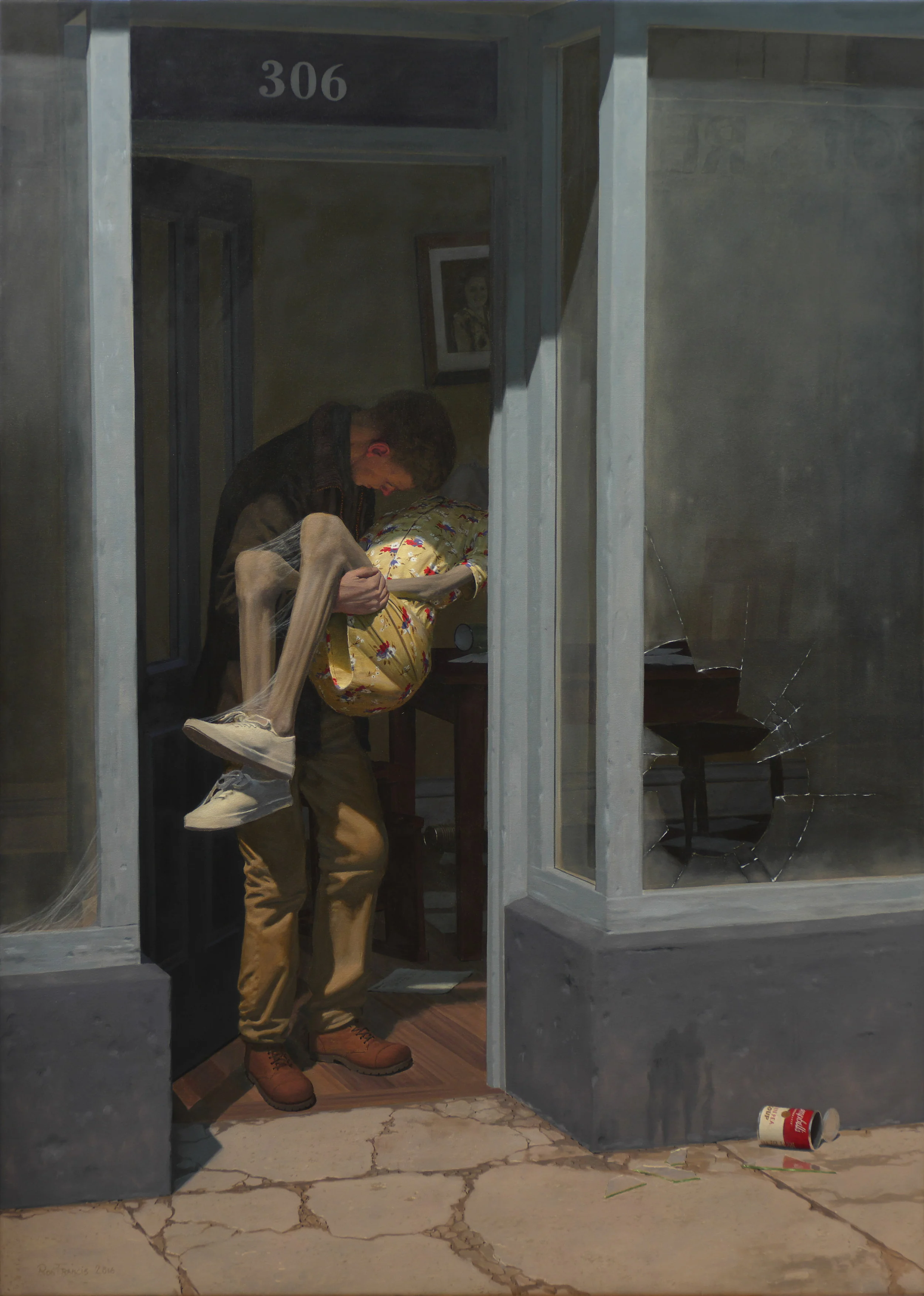 Ron Francis| Too Late | oil on canvas | 55 x 39.5 | www.ronaldfrancis.com