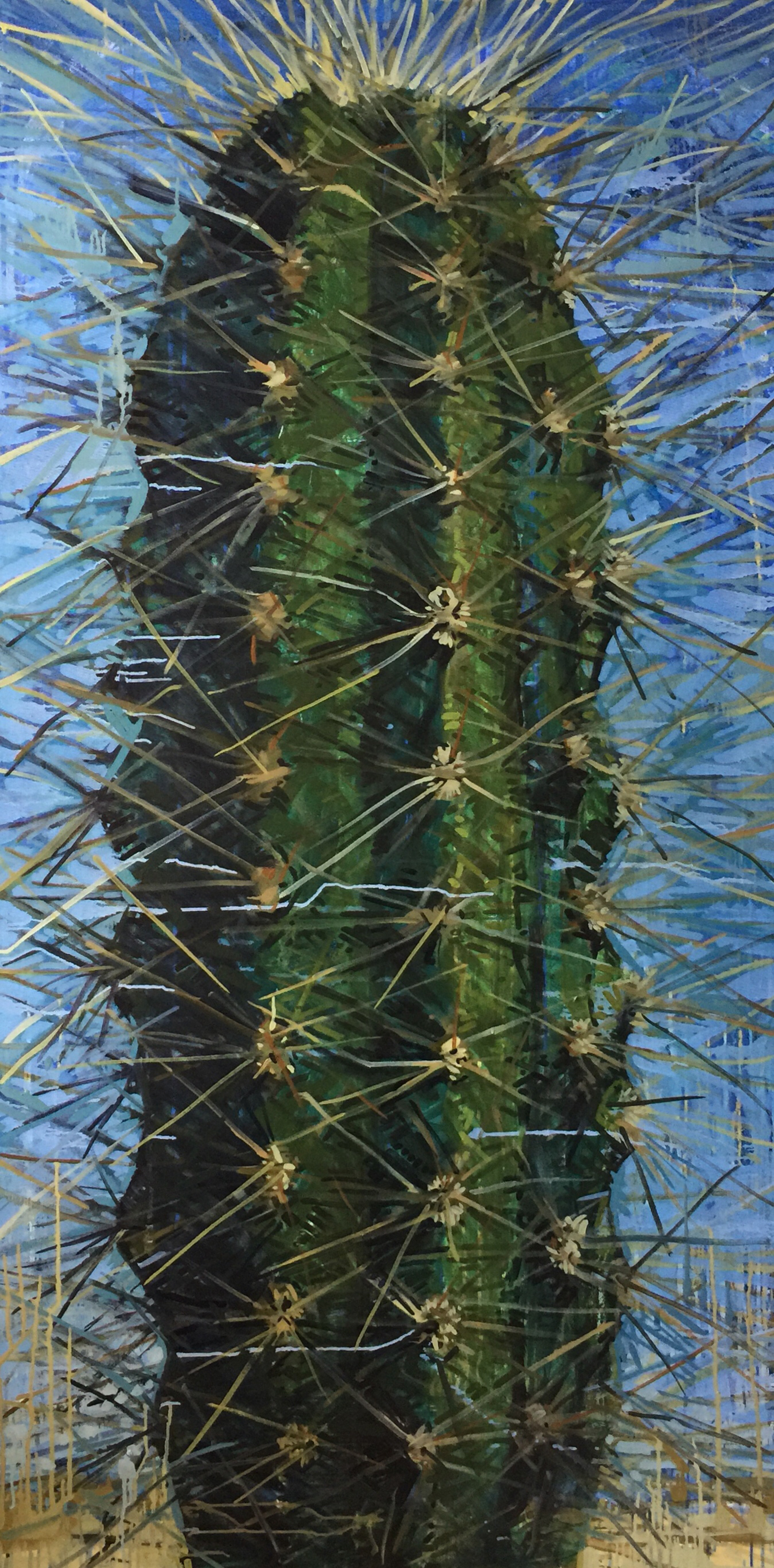 Matthew Cherry | Sentinel I | oil on canvas | 73x36