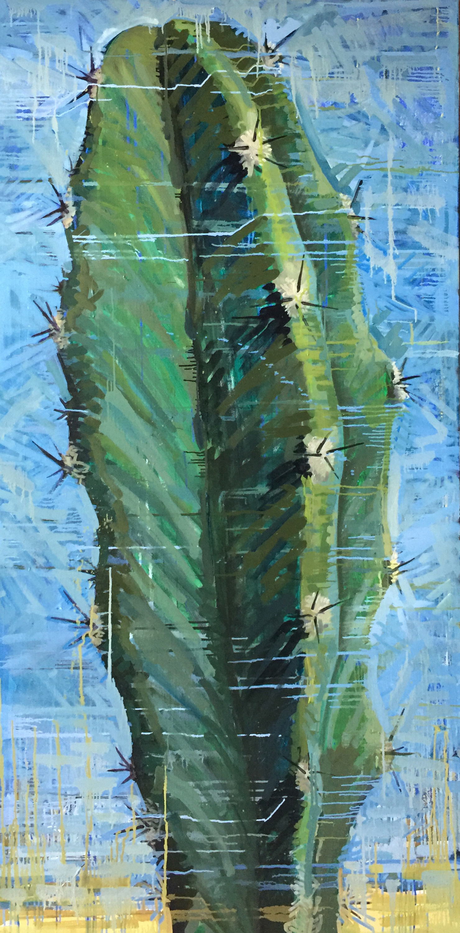Matthew Cherry | Sentinel II | oil on canvas | 73x36