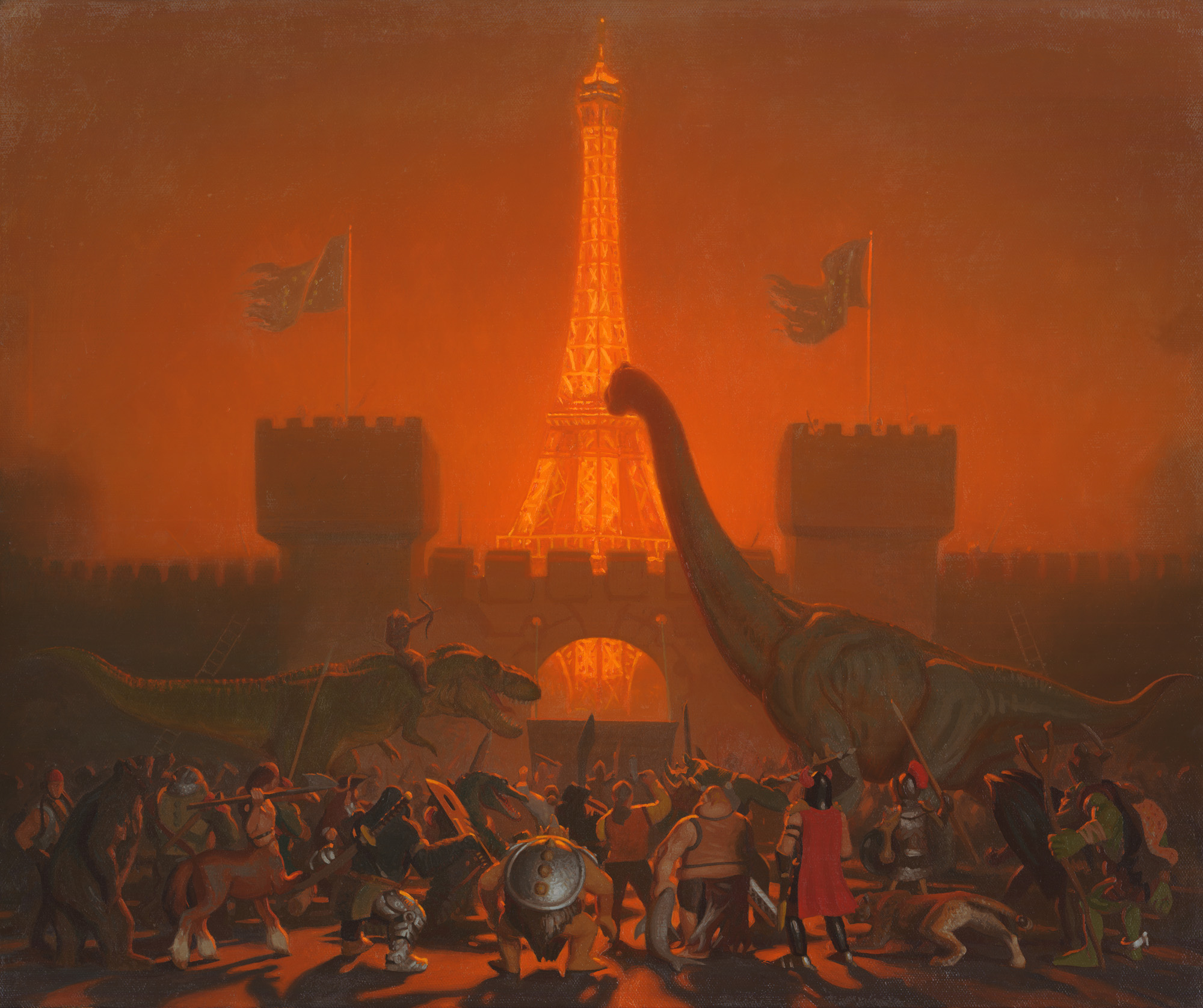 Conor Walton | The Barbarians at the Gates | oil on linen | 50 x 60cm | www.conorwalton.com