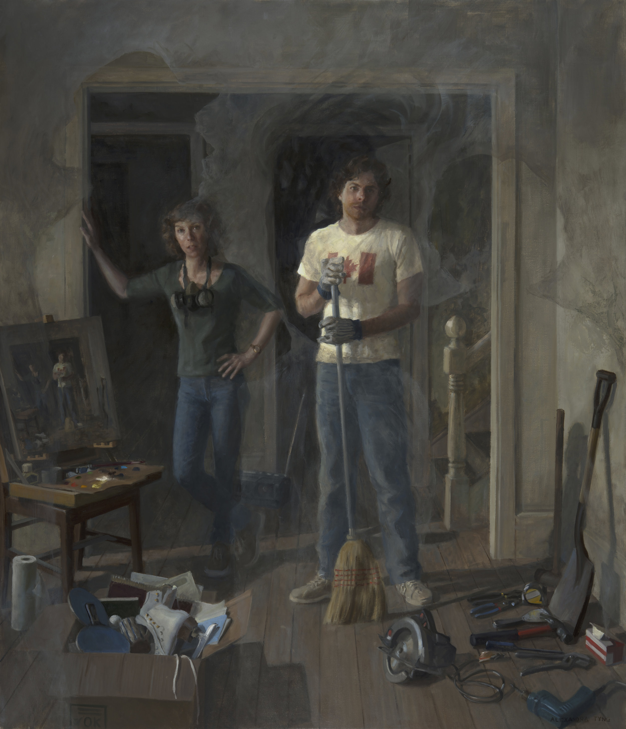 Alexandra Tyng | Possible Space, oil on linen | 48x56