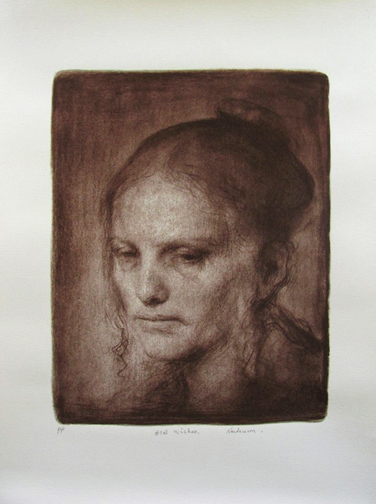 Turid by Odd Nerdrum; Signed Printer's Proof on paper