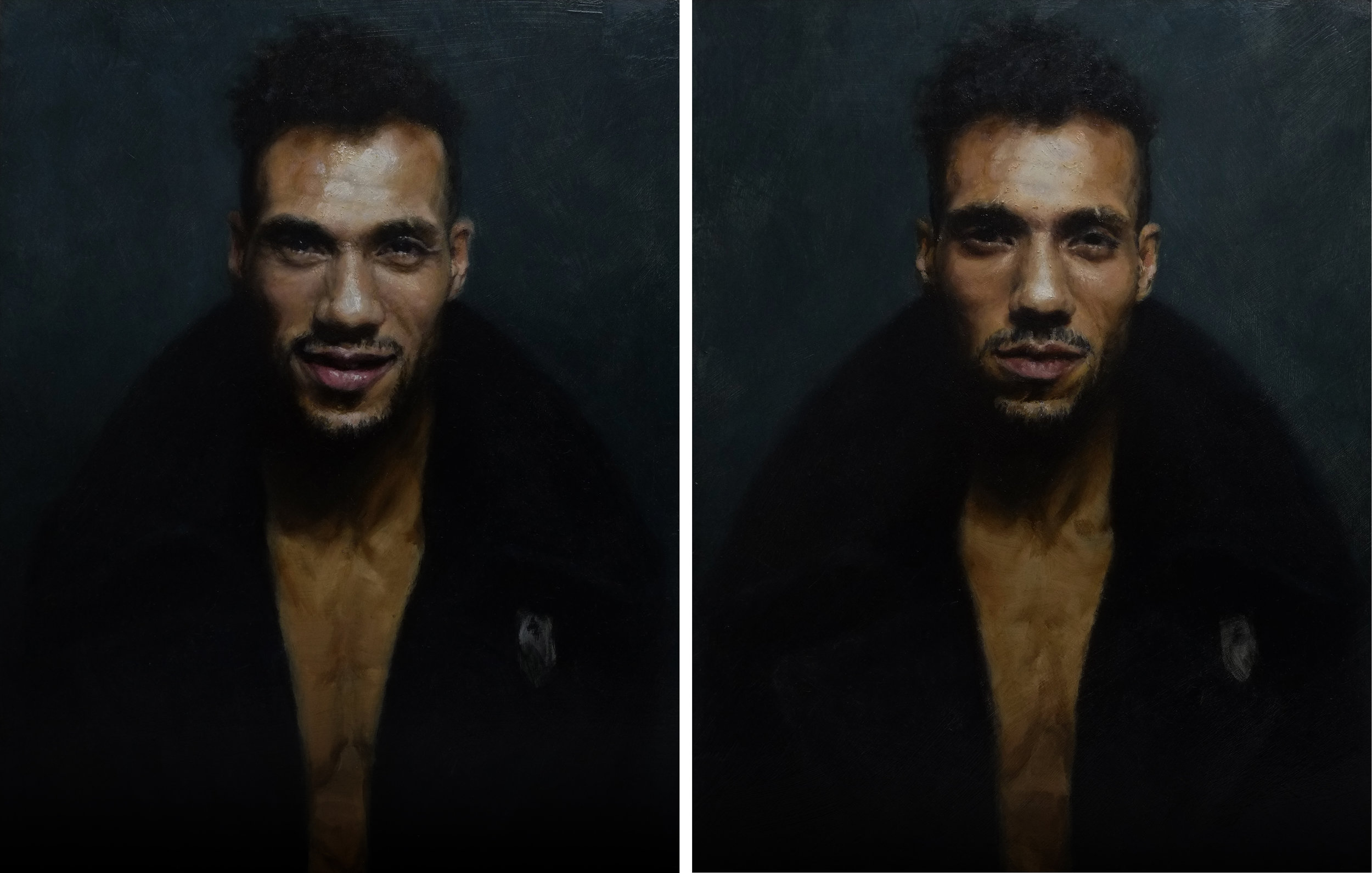 Alessandro Tomassetti | I Know It’s Over 1 & 2 | Oil on Aluminum | 14 x 11 inches each or 35 ½ x 28 cm each