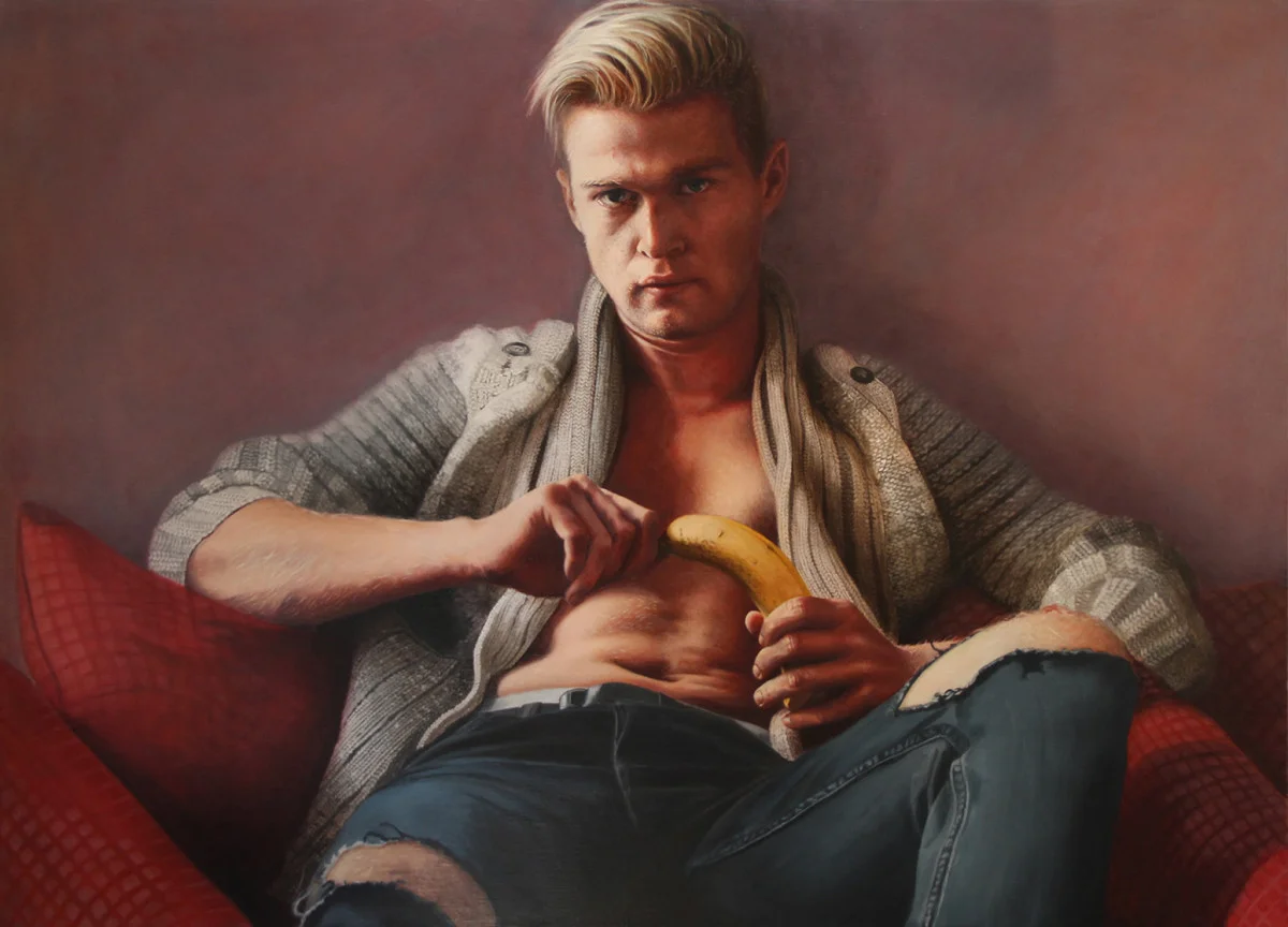 The banana boy | oil on canvas | 39.4”×55.1”×1.8”