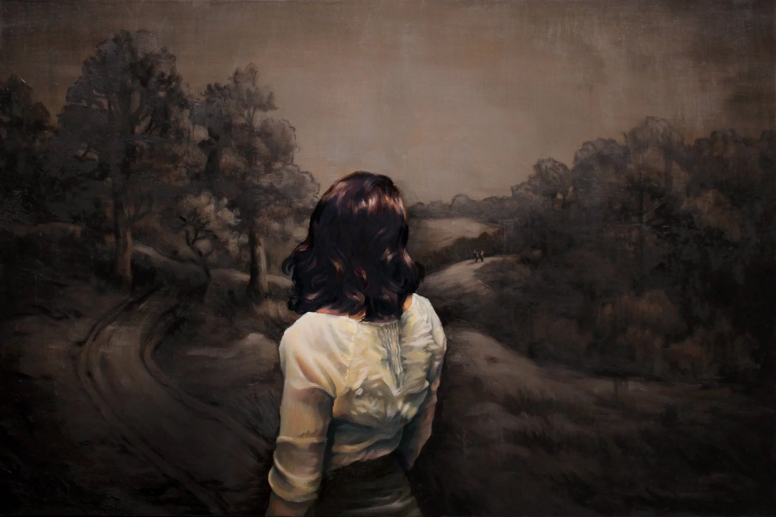 Mary Chiaramonte | Far From Any Road (I watched you) | Oil on panel | 20x30 inches | 2019