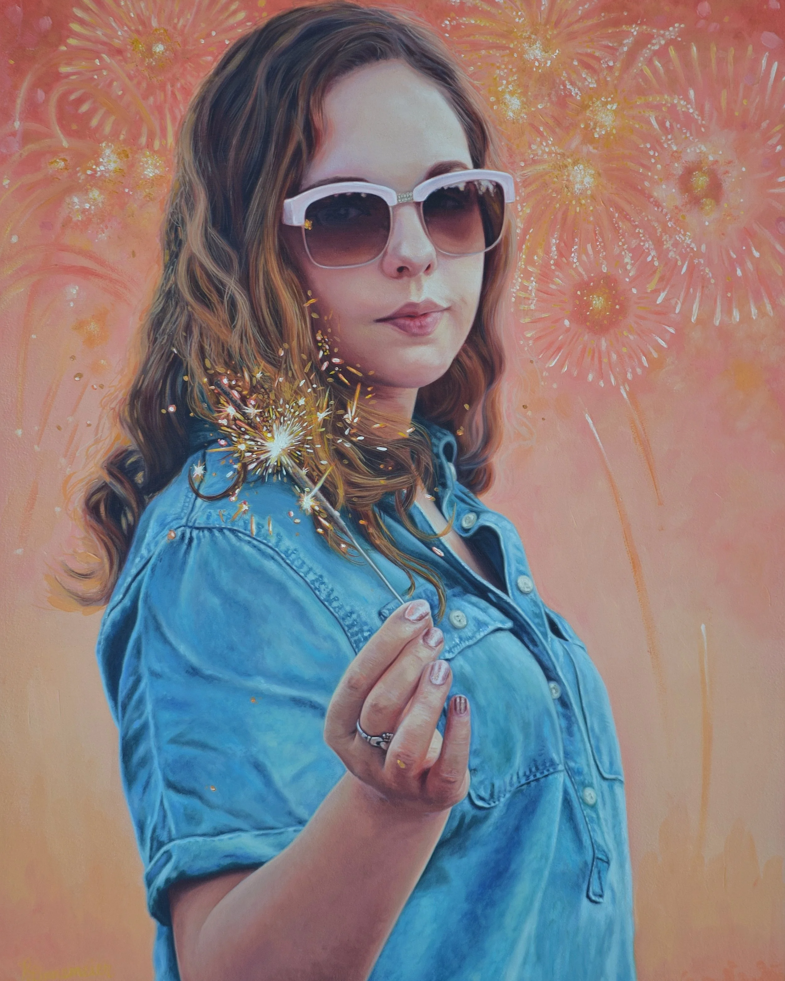 Sizzle | oil on aluminum panel | 16x12 inches | 2018