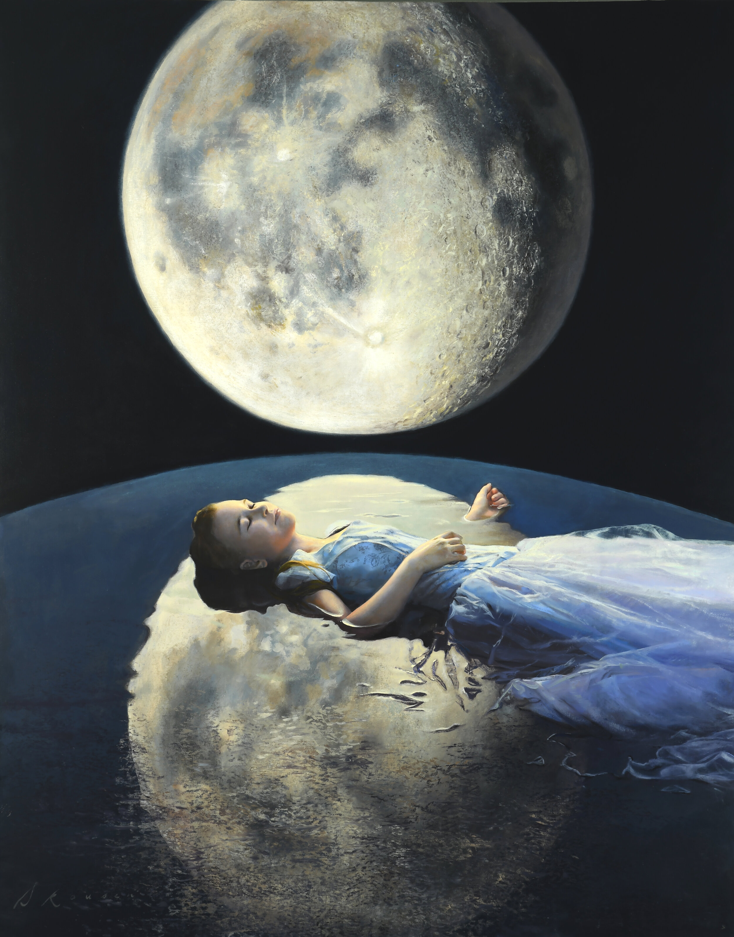 Birth of the Moon, Oil on Canvas, 38x30.JPG