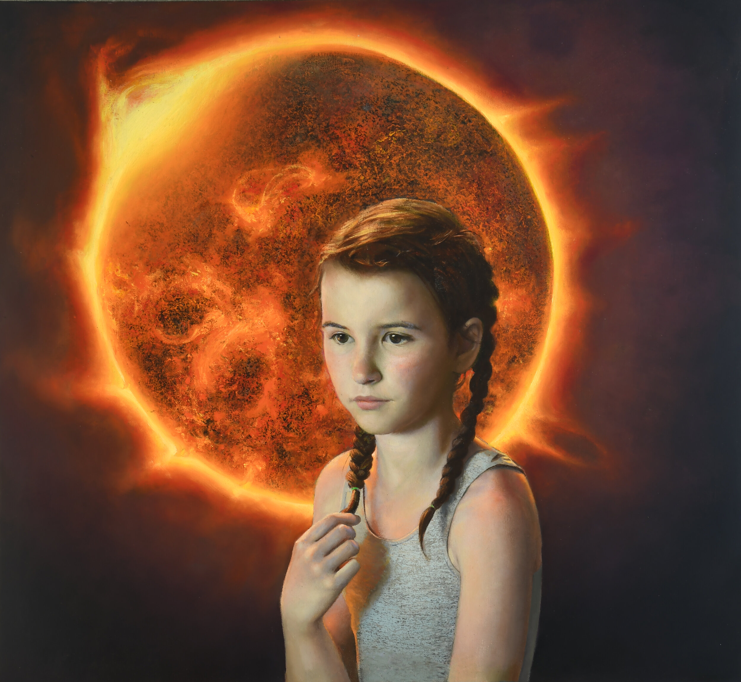 Solar Flare, Oil on Canvas, 19x19.JPG