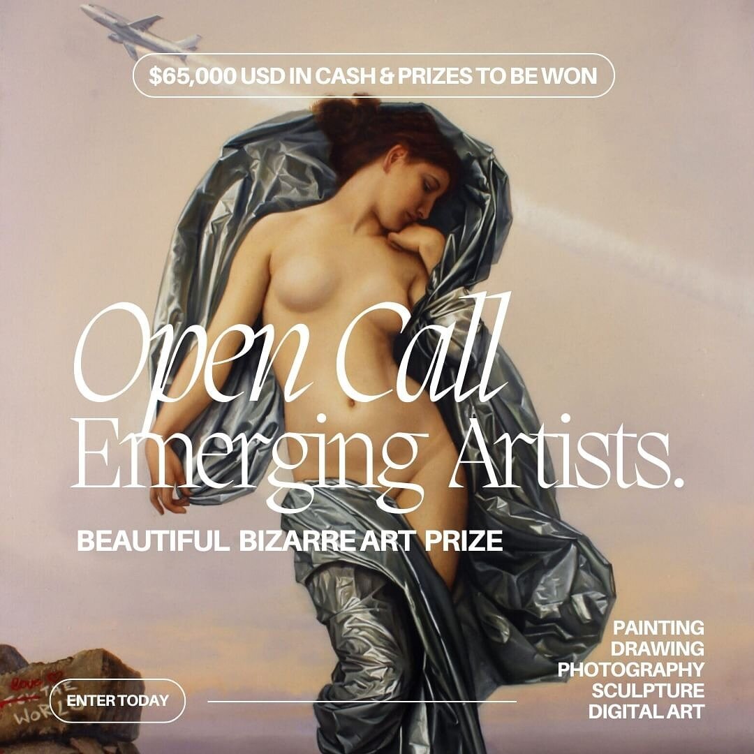 Repost from @beautifulbizarremagazine
&bull;
OPEN CALL // EMERGING ARTISTS. Enter the Beautiful Bizarre Art Prize today 🎨 1st Prize Winner of the 33PA Emerging Artist Award receives $3,000 USD cash + MUCH MORE!

1st Prize Winner of the Emerging Arti