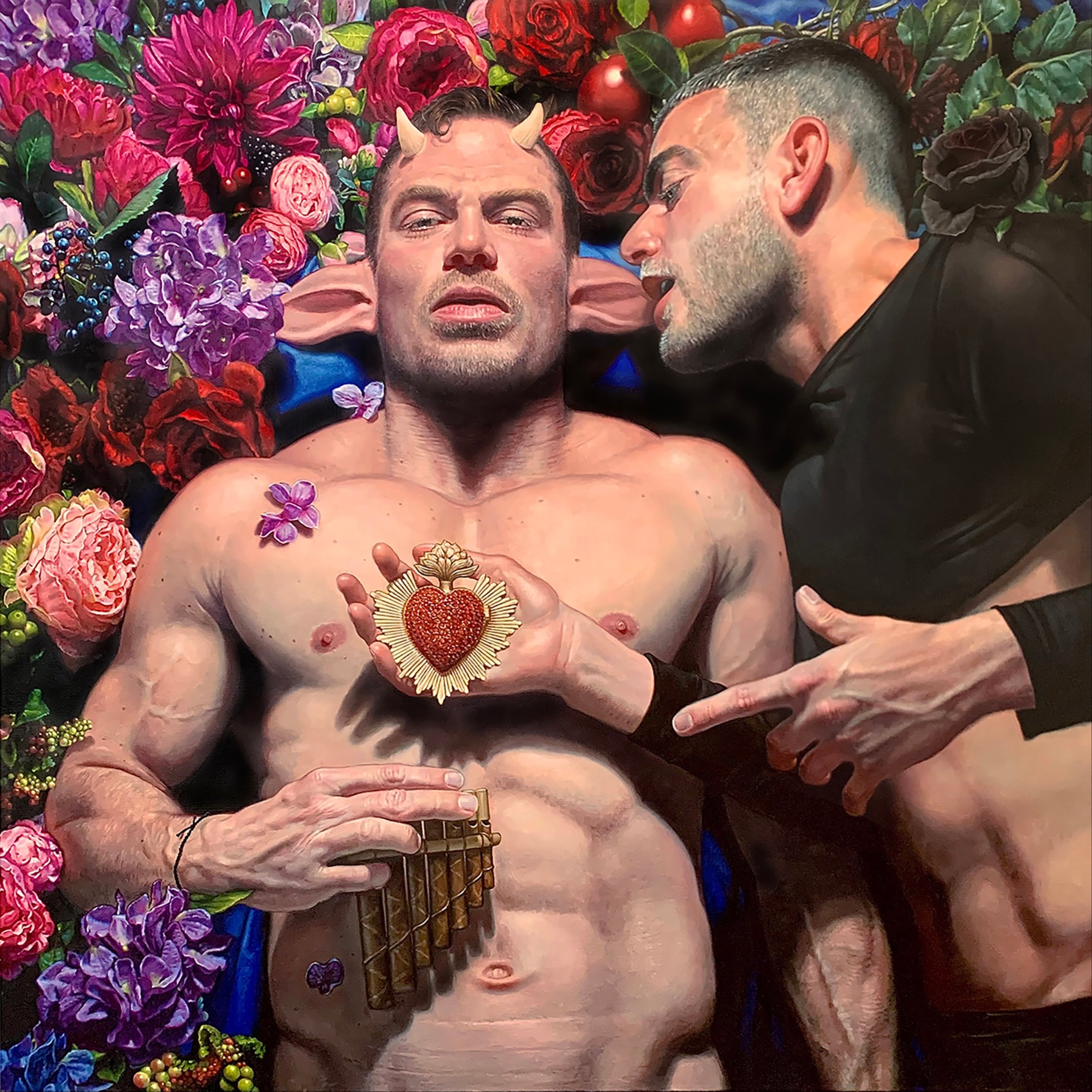 Victor Gadino, The Death of Pan (2023, oil on canvas, 36 x 36 inches) Courtesy of 18th International ARC Salon.jpg