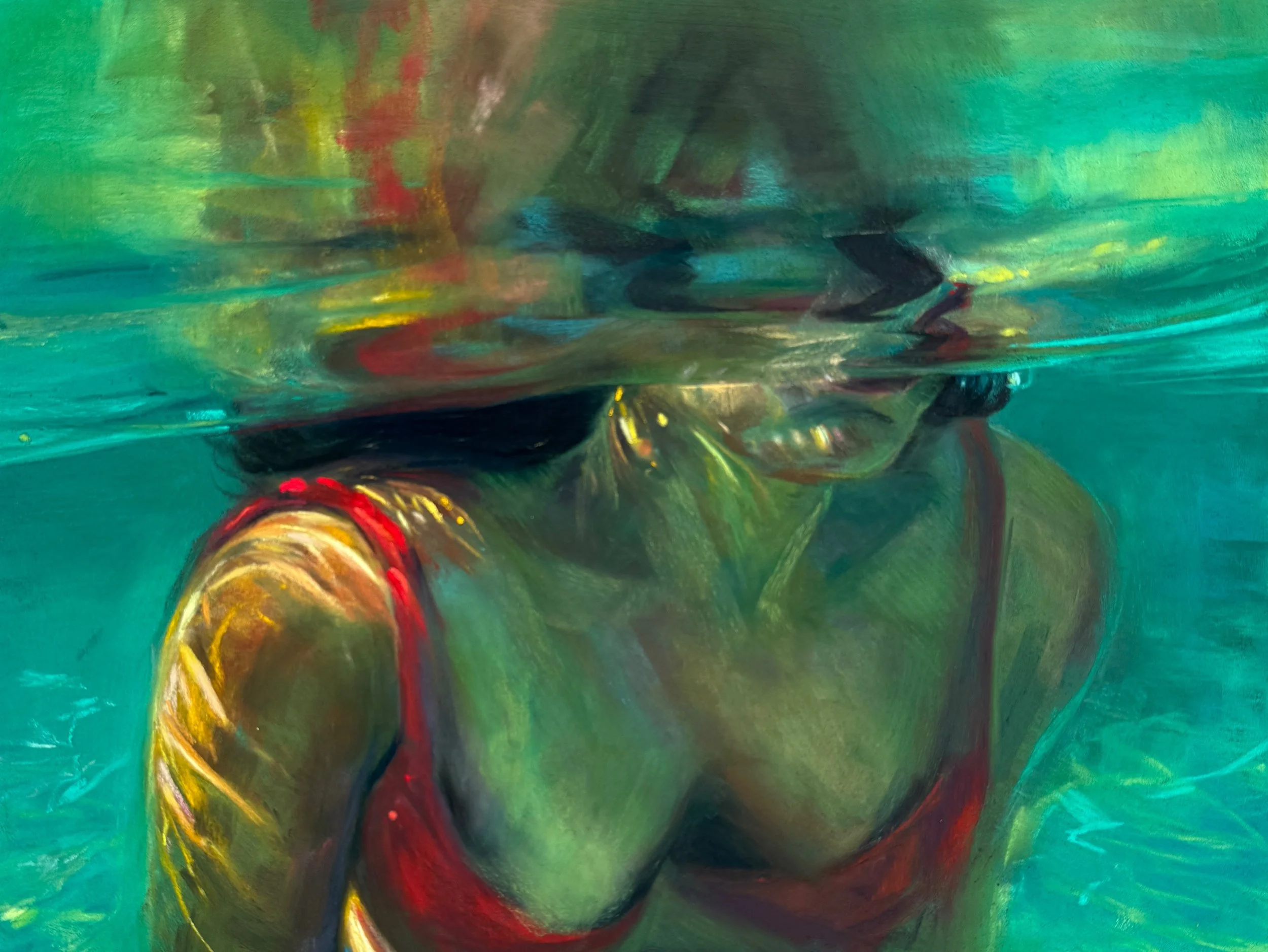 Elena Degenhardt | On the edge of reality V, 2026 | Soft pastel on archival paper | 9 2/5 × 12 3/5 in