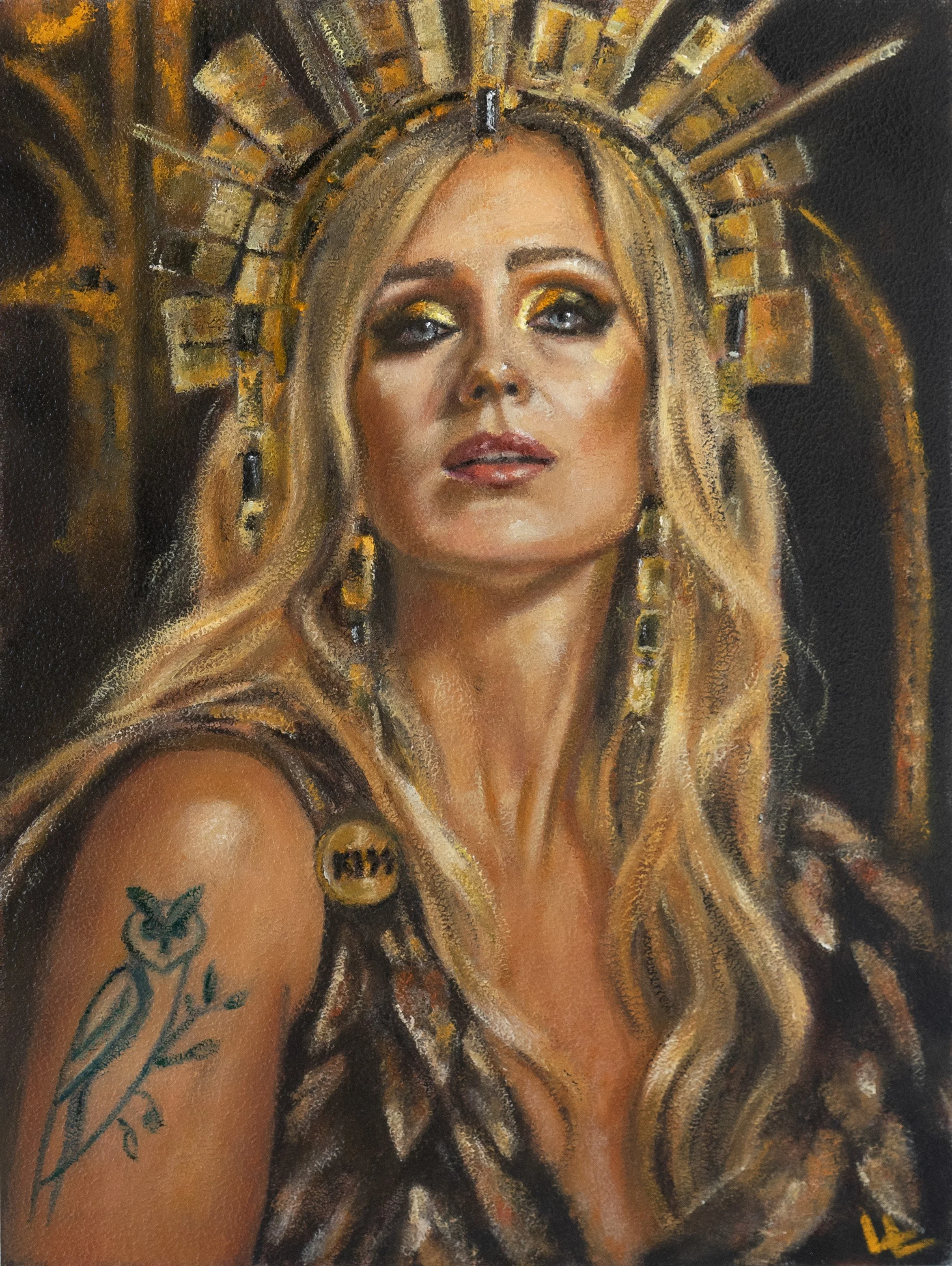 Lorena Lepori | Athena, 2026 | Oil on panel