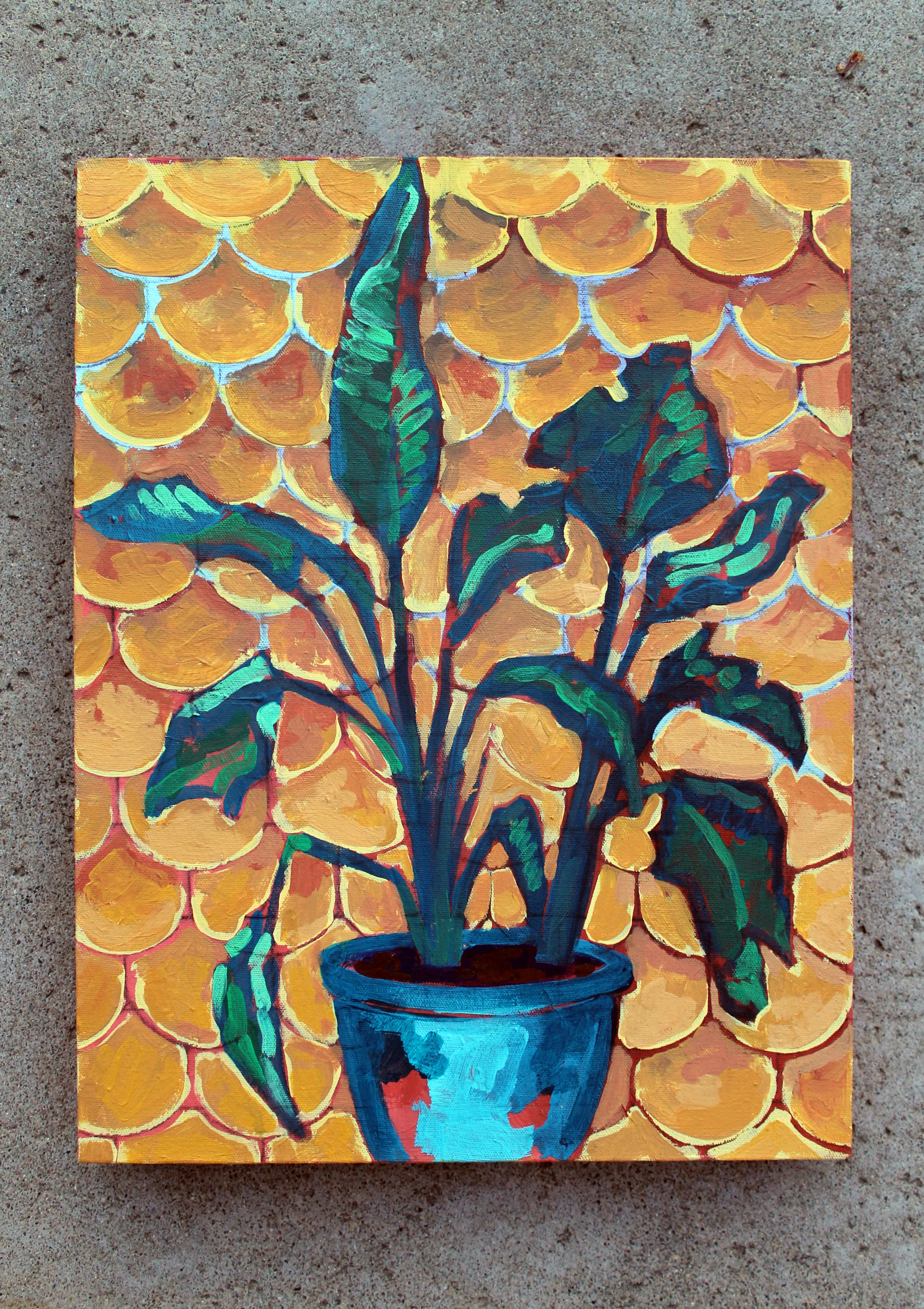 Houseplant on Goldenrod