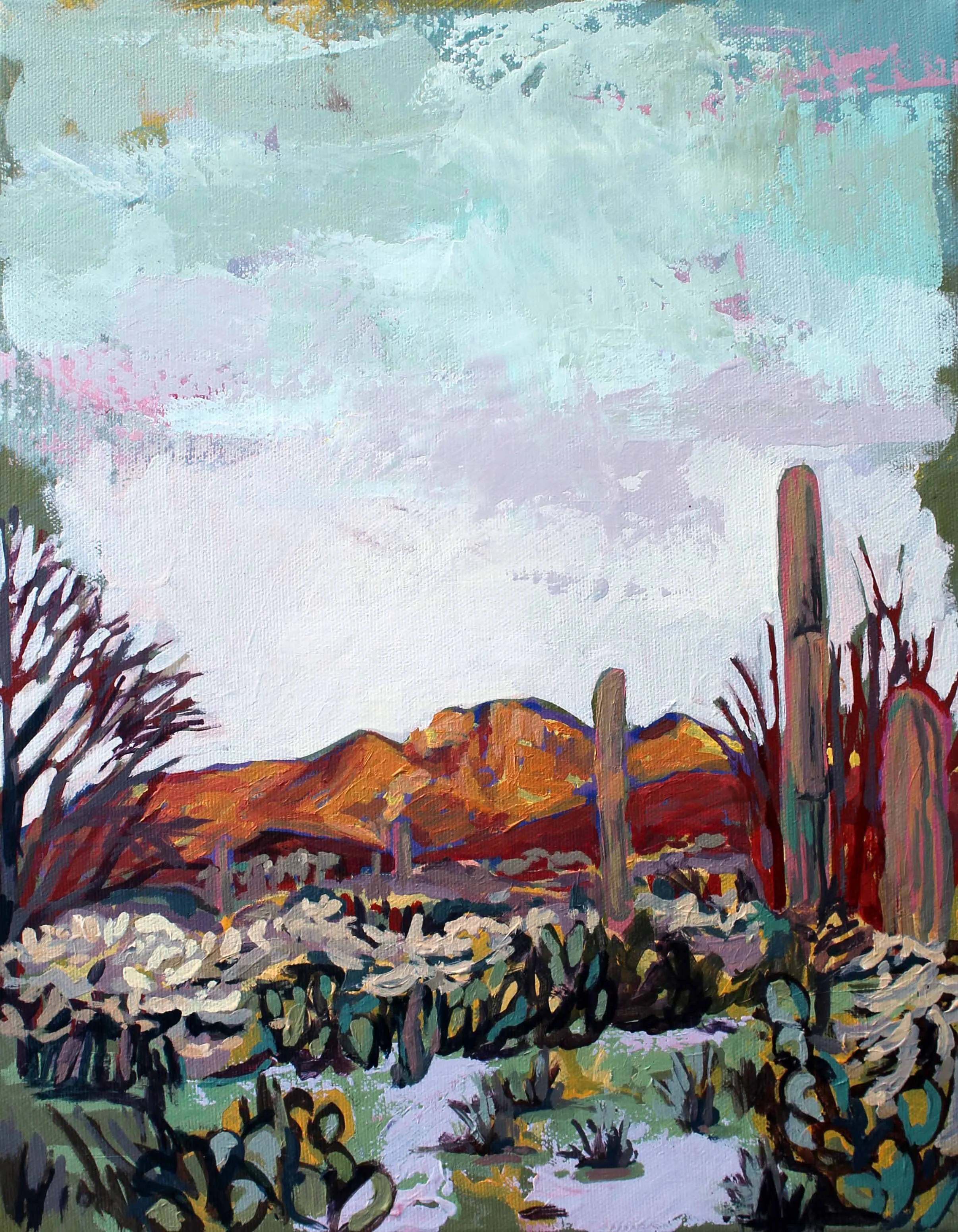 Desert I, 11x14, acrylic on canvas