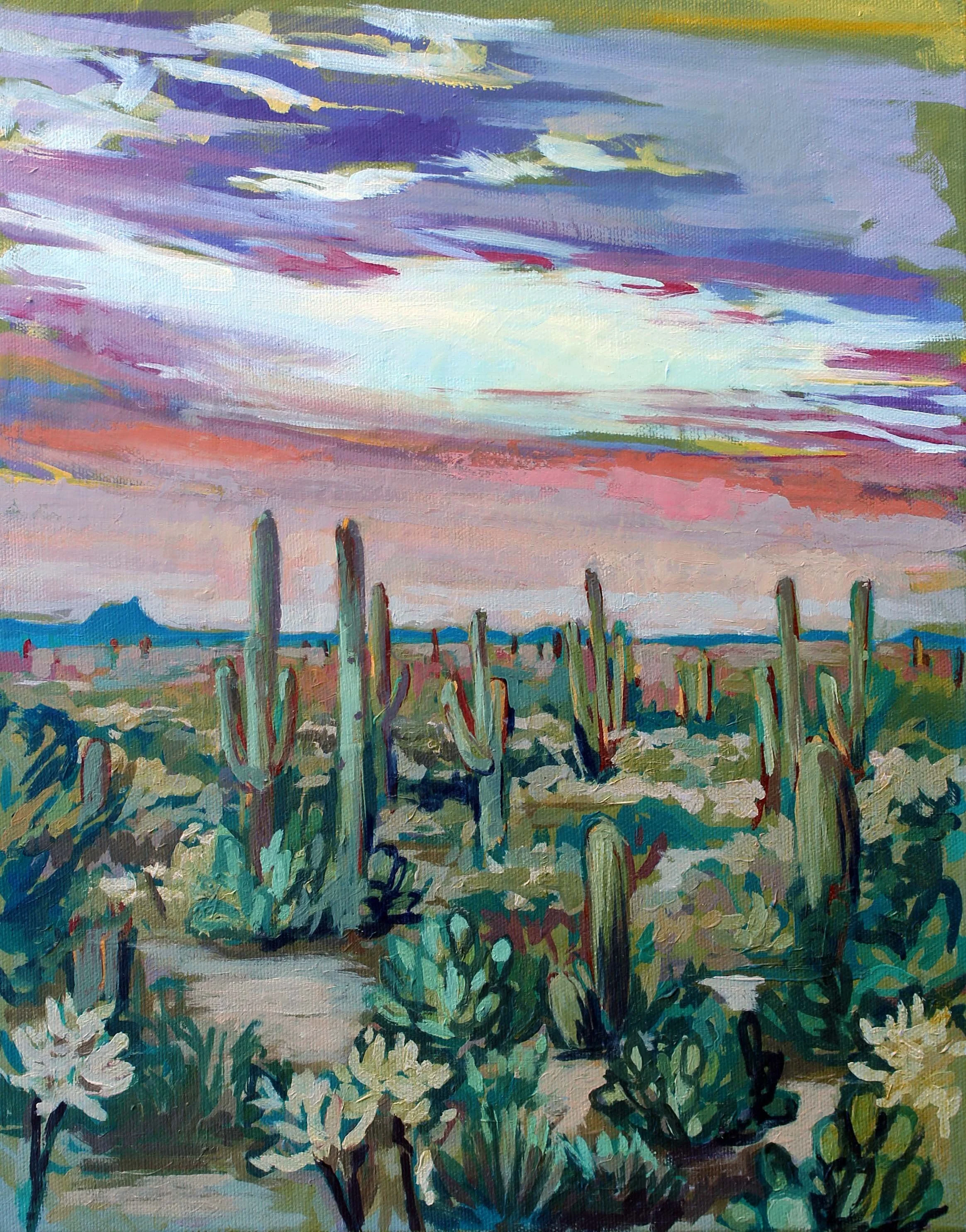 Desert II, 11x14, acrylic on canvas