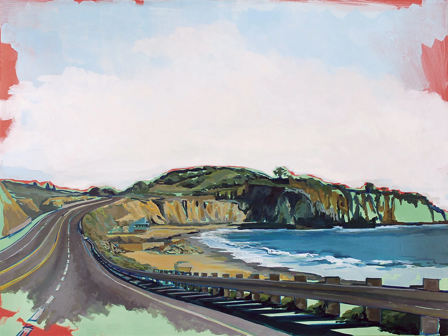 PCH to Laguna, 30’’x40’’, acrylic on canvas, 2019