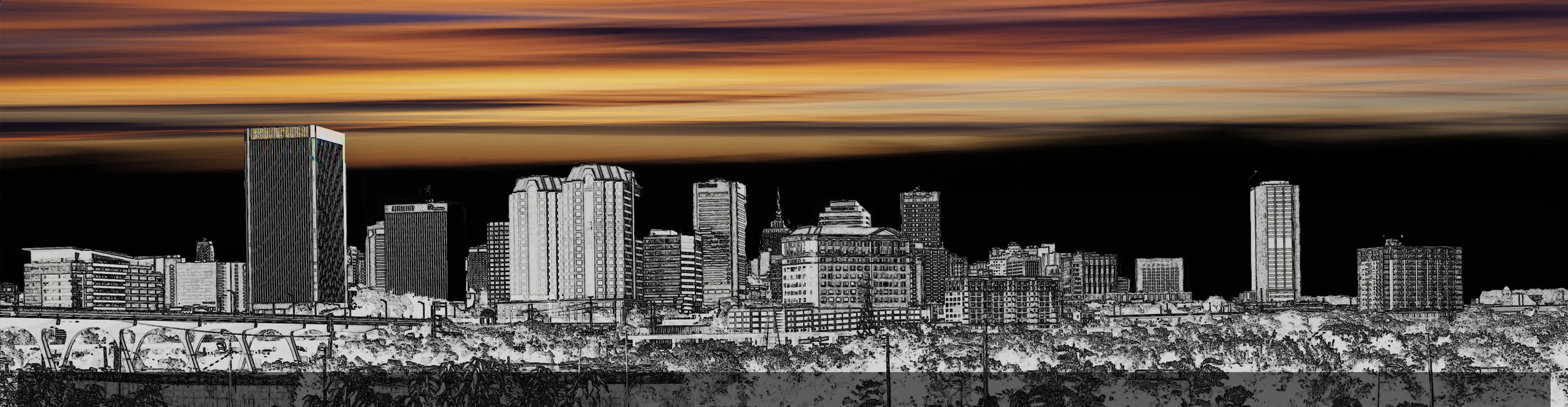RVA Sunset Cityscape