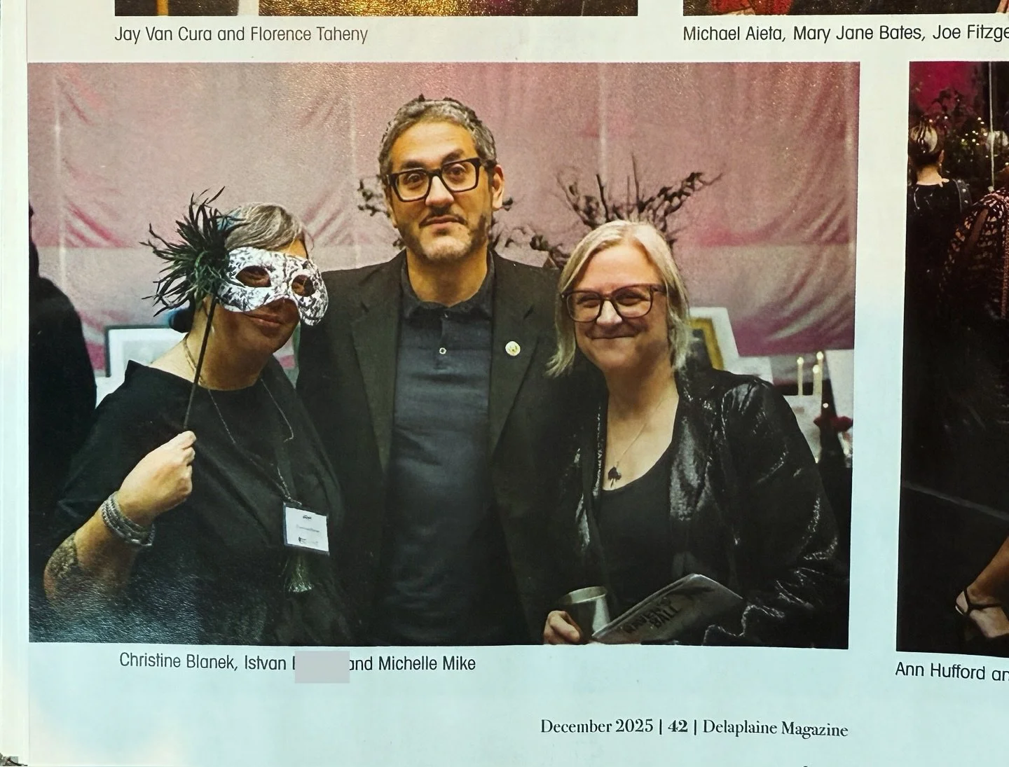Thanks to @jimmykarlwhite for sharing this picture from a local publication. I forgot we had our photo taken at the The Ravens Ball we attended in October. It was a really cool fundraising event for the @riversideartscenter and a fantastic evening. S