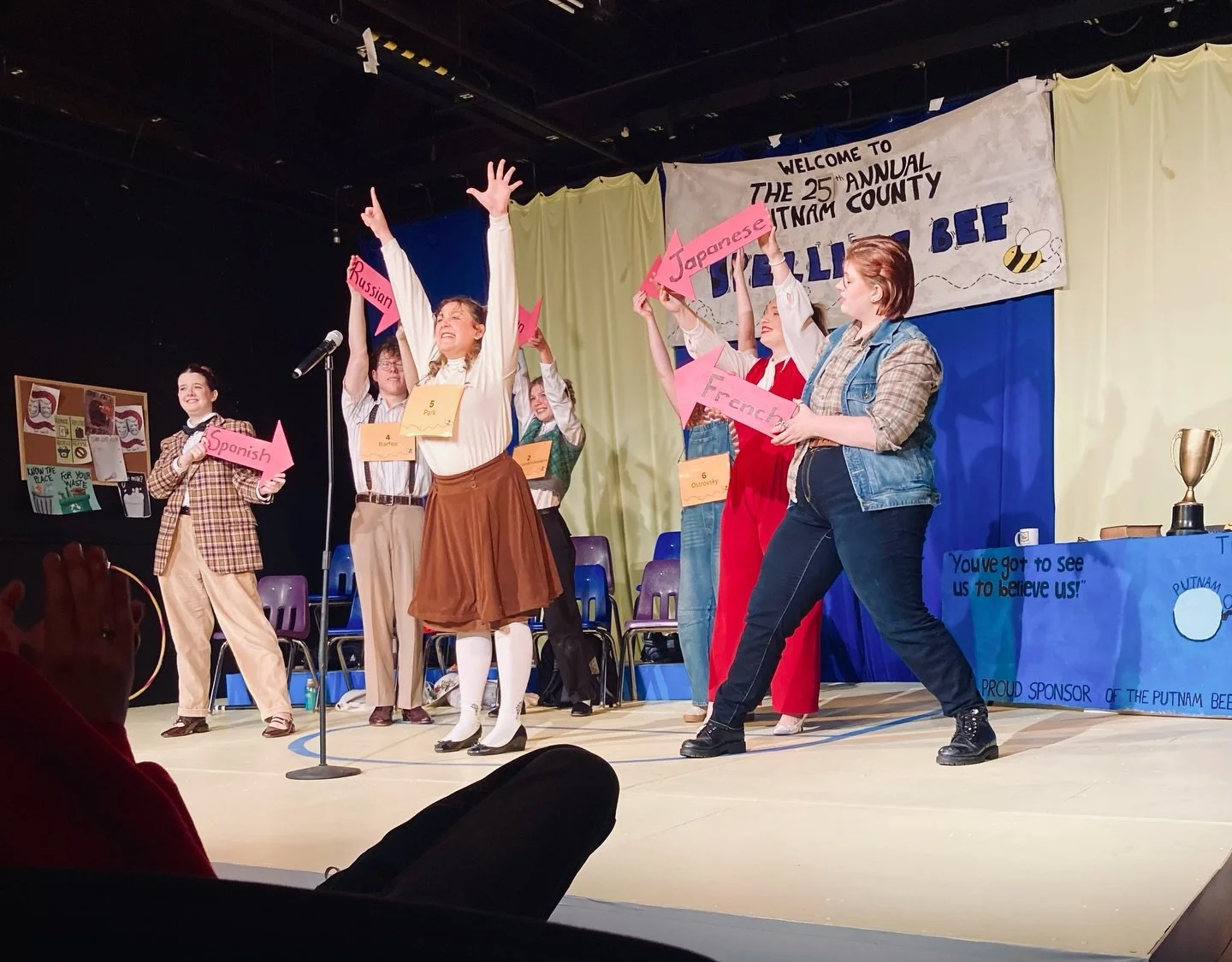 I wasn&rsquo;t supposed to take pictures but I snuck one photo of my child during her solo in her schools production of The 25th Annual Putnam County Spelling Bee. I had never seen it before and I loved it.  Her singing was fantastic and the whole sh