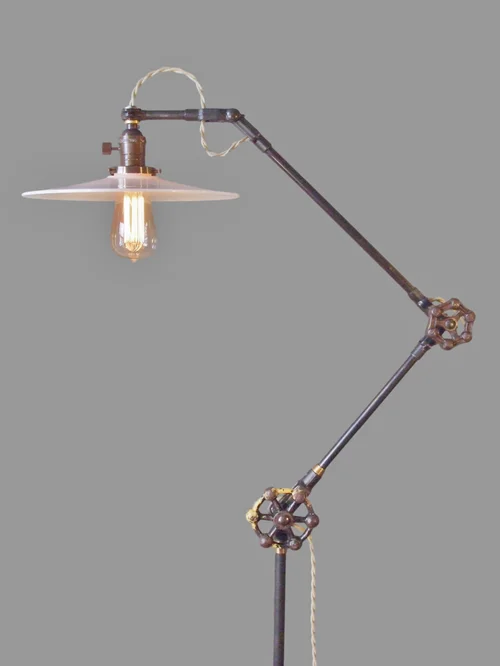 Vintage Industrial Floor Lamp — DW Vintage Lighting Co.