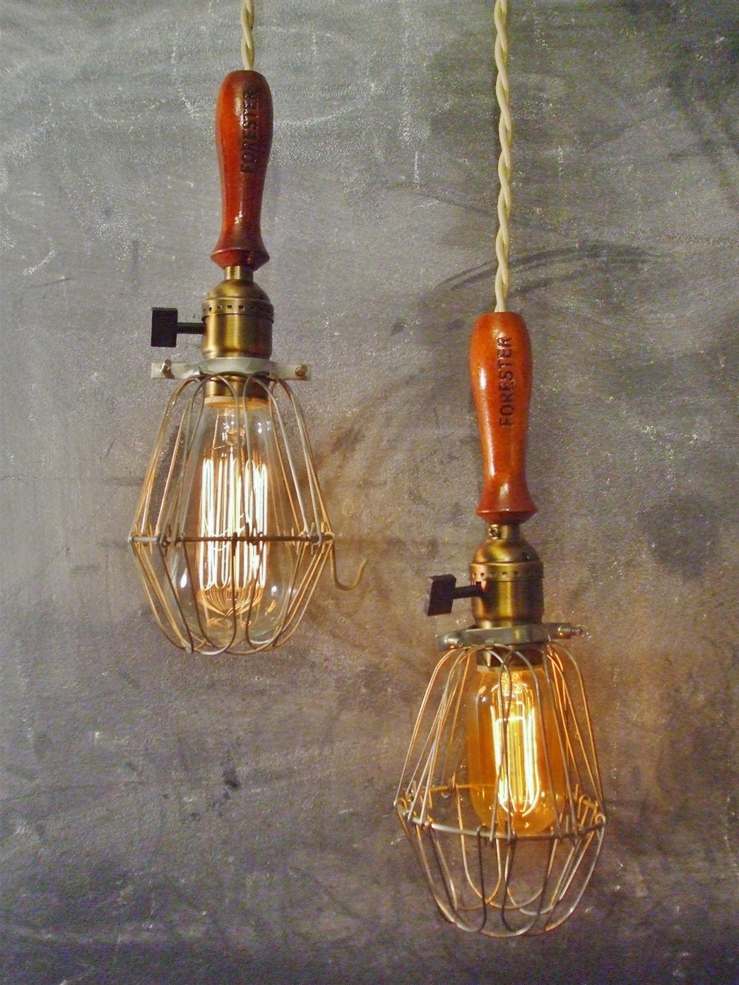 Vintage Cage Lamp.JPG
