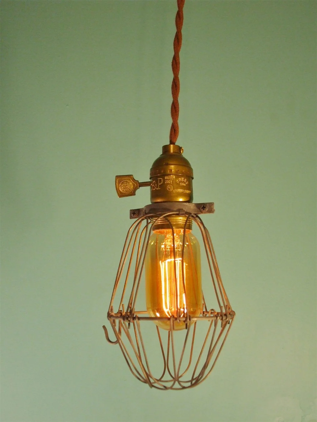 Antique Cage Lamp.JPG