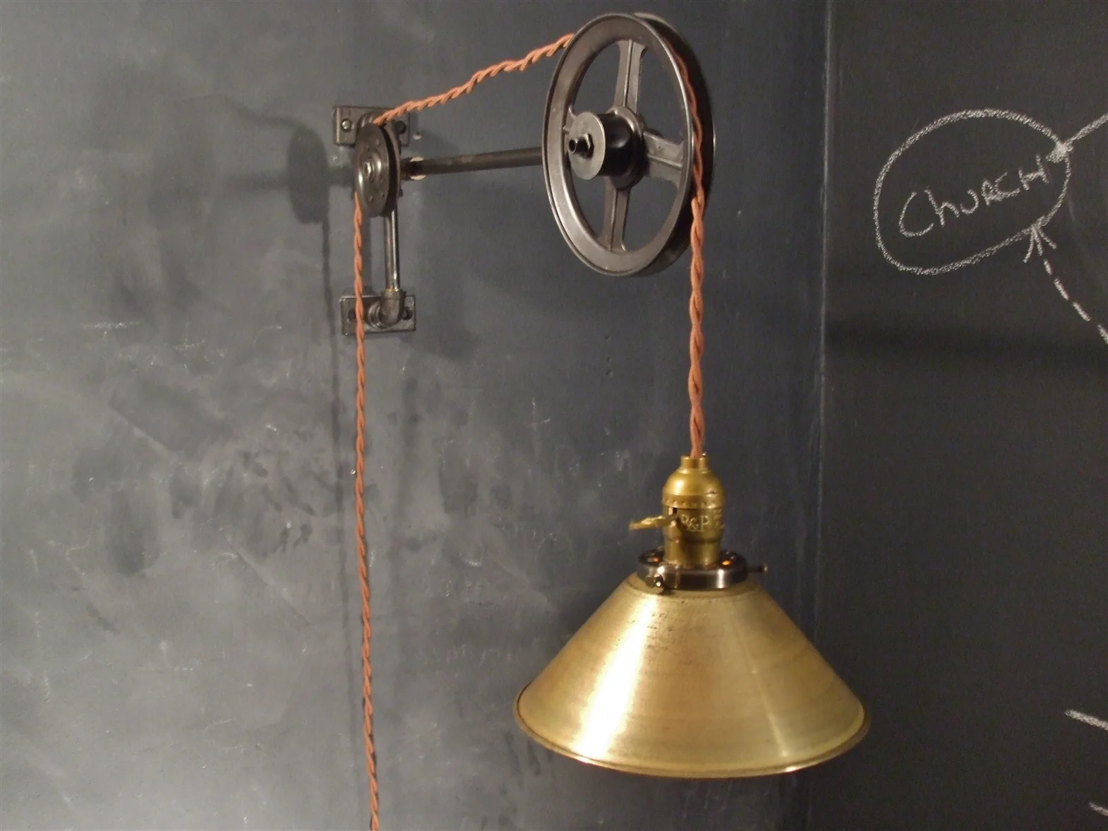 pulley lamp