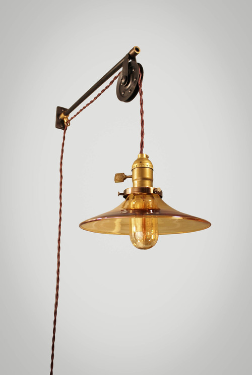 French Industrial Pulley Lamp - Petit — Vintage Lighting