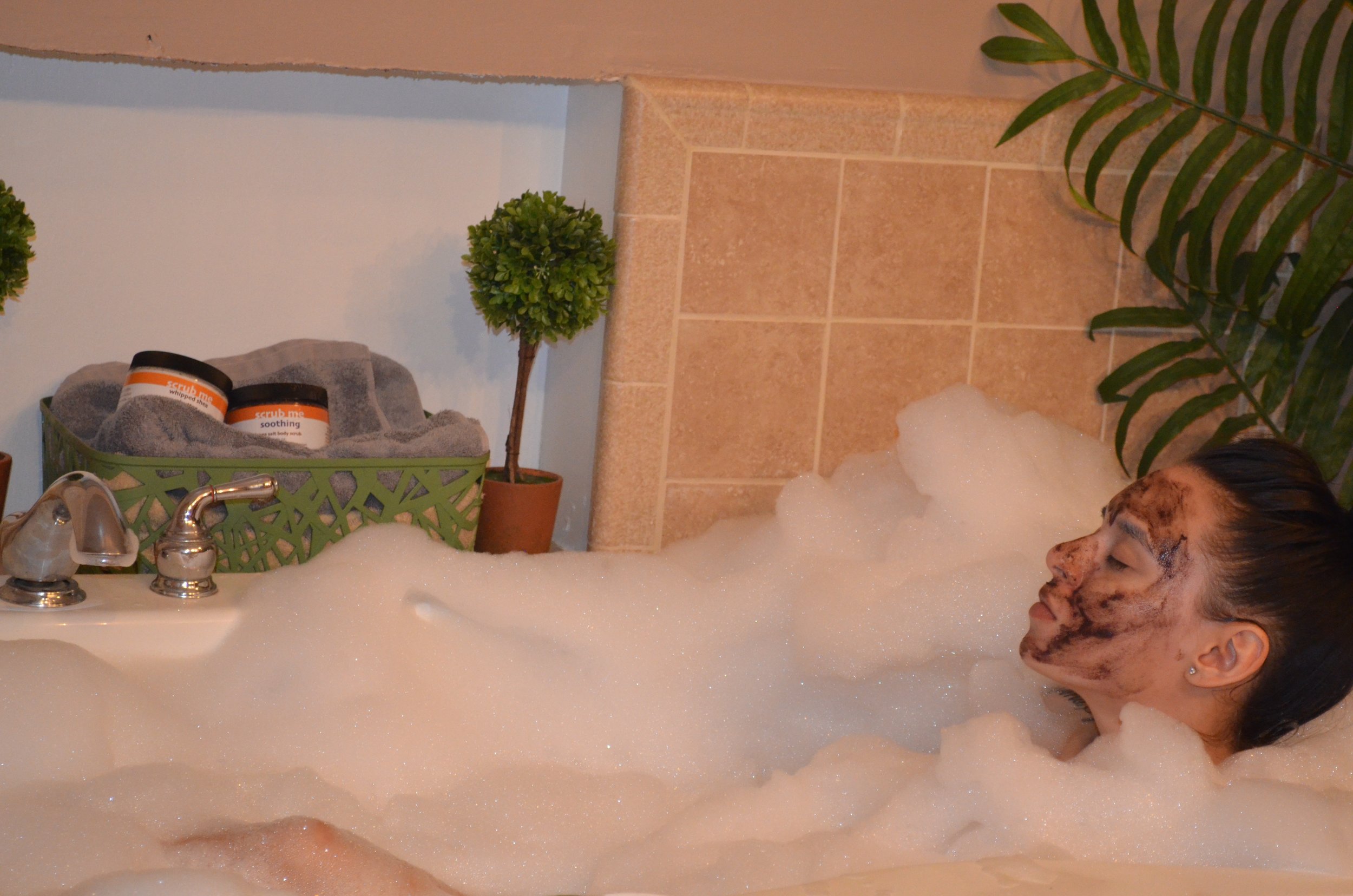 No better way to relax than with your favorite mask.