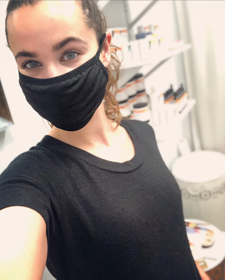 Bold brows go great with a face mask!