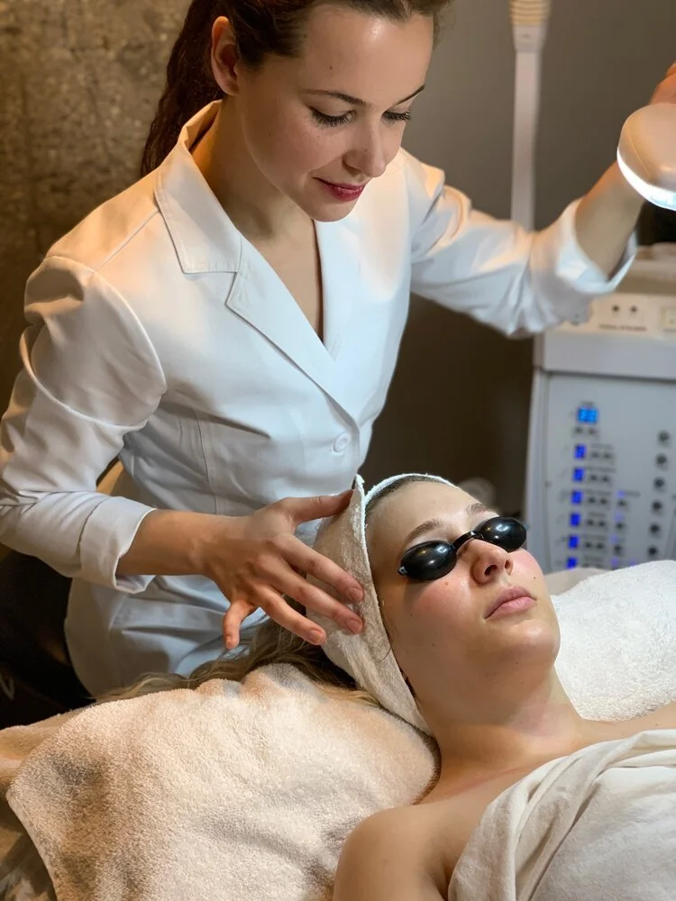 A facial at scrub me skin care studio.