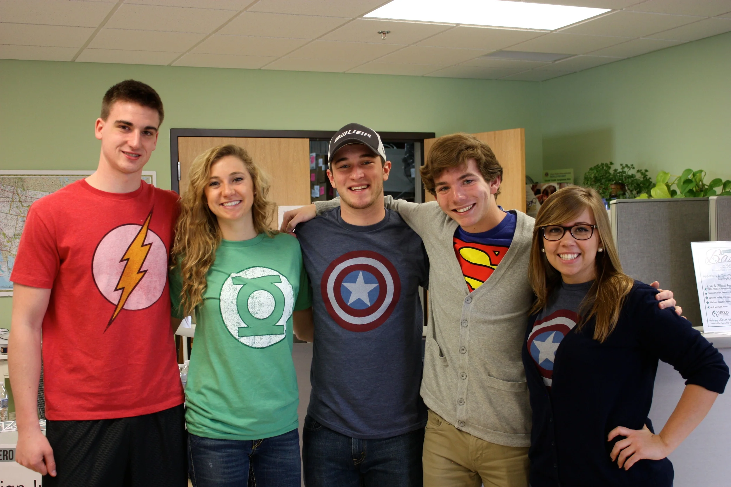 From Left to Right (Austin Roerick, Alana Kiel, Ben Walz, Austin Sandmeyer, Colette Bersie)