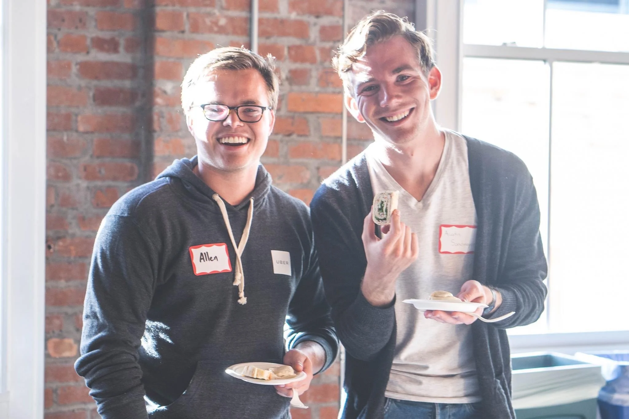 Allen the Great and I eating at one of the many events! ๐