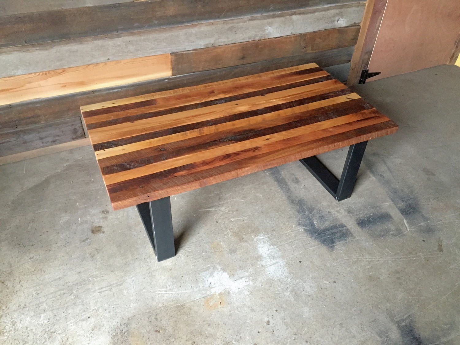 Reclaimed Wood Butcher Block Coffee Table What We Make