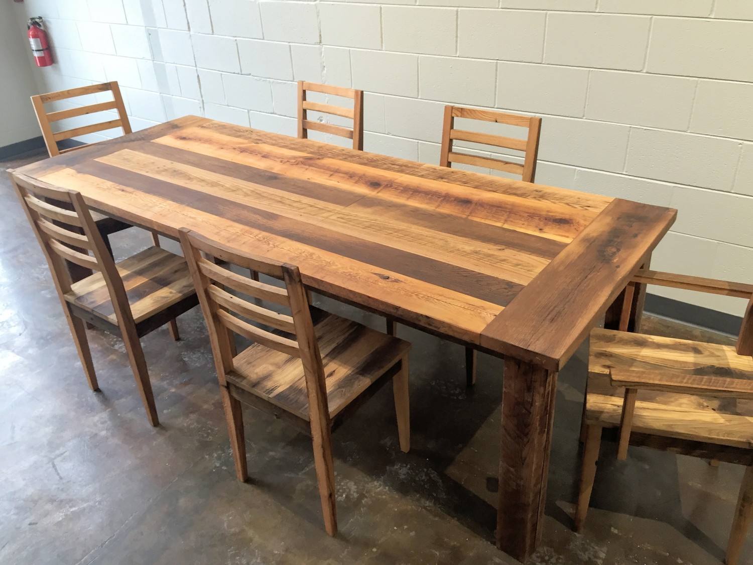 small barn wood kitchen table
