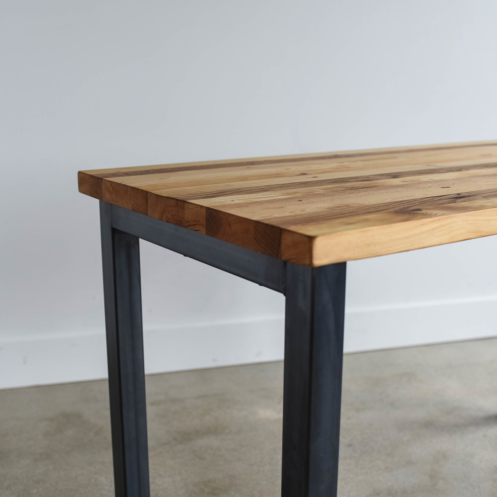 Butcher Block Reclaimed Wood Dining Table What We Make