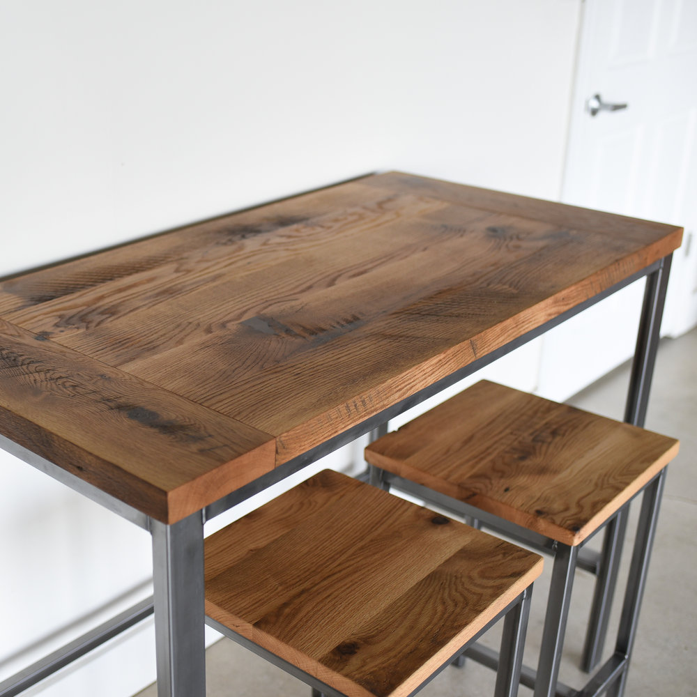 Counter Height Reclaimed Wood Kitchen Table Pub Table What We Make