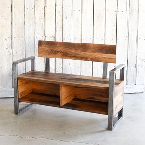 Reclaimed Wood Entryway Storage Bench What We Make