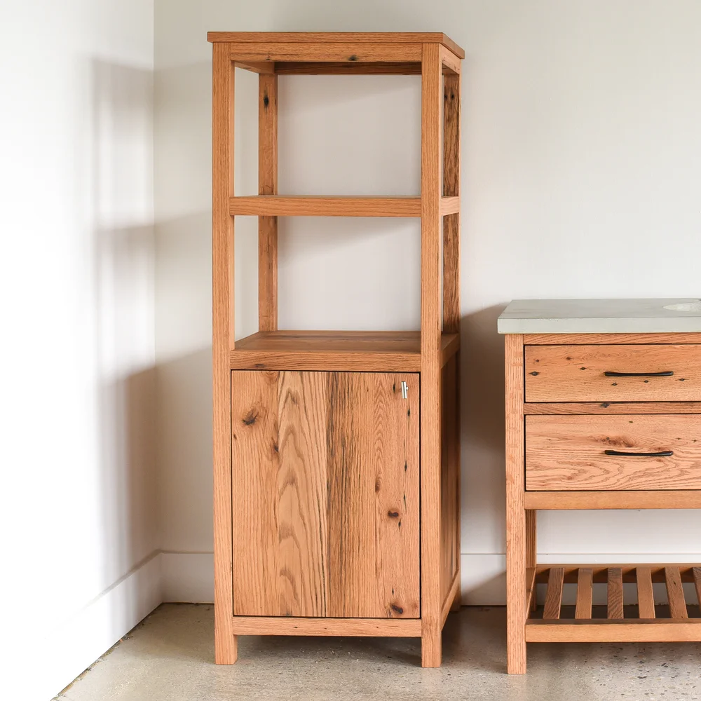 Reclaimed Wood Bathroom Storage Cabinet What We Make