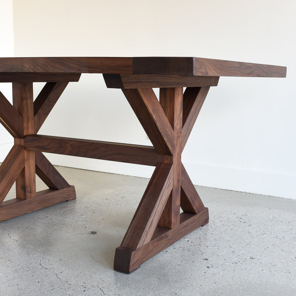 Walnut Trestle Dining Table What We Make
